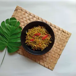 Tumis Bunga Pepaya Teri Medan