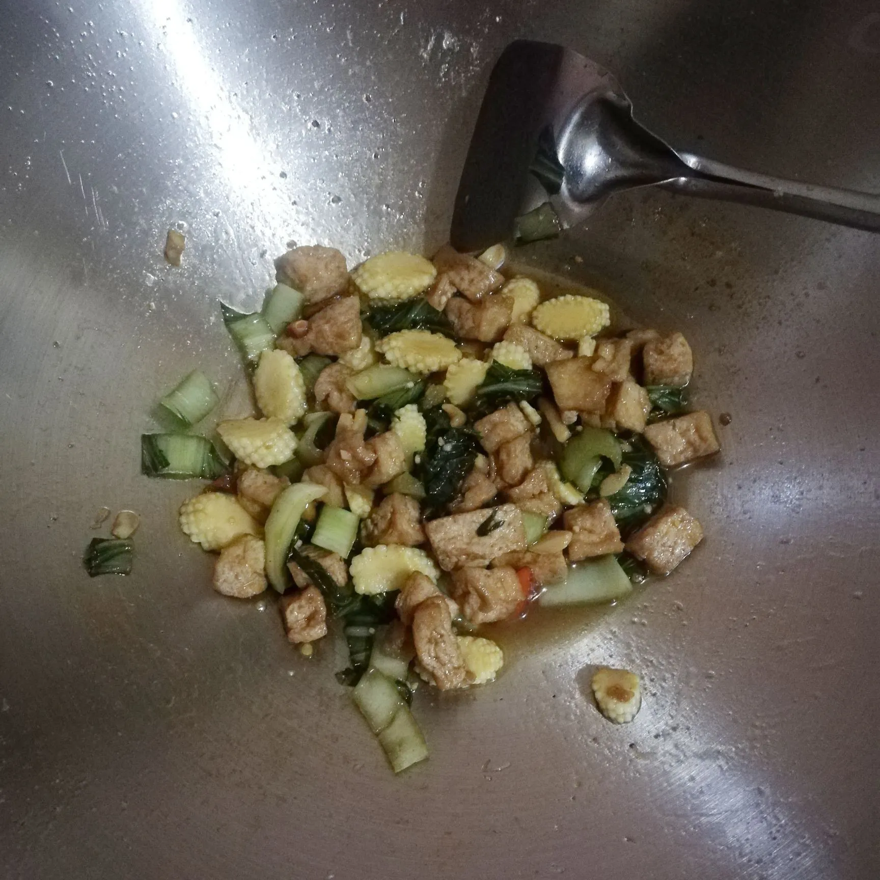 Step 6 Cah Pokcoy Jagung Baby Tahu