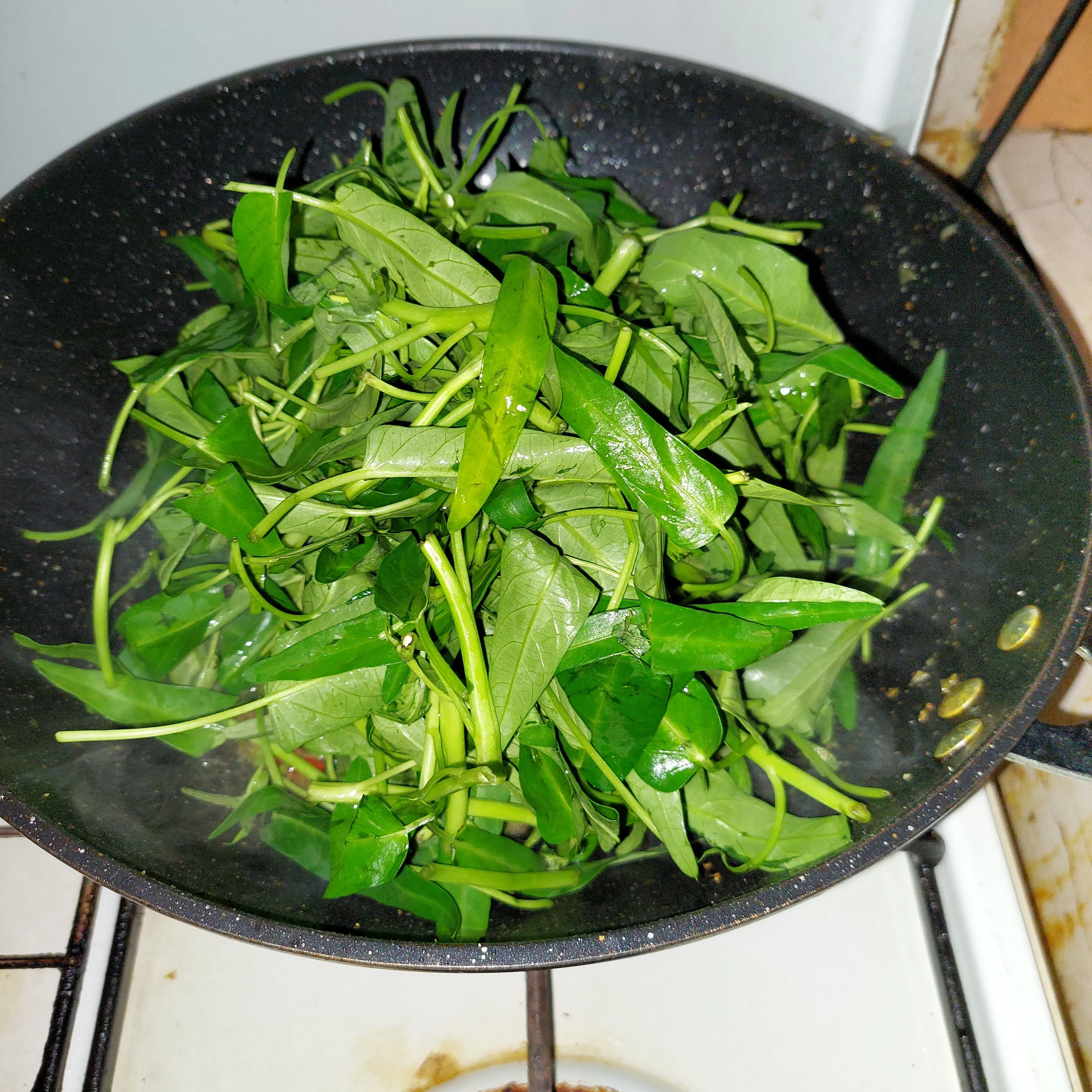 Step 7 Tumis Kangkung Bumbu Ebi
