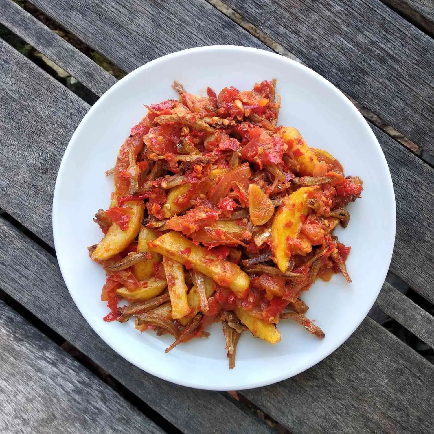Sambal Teri Kentang Balado