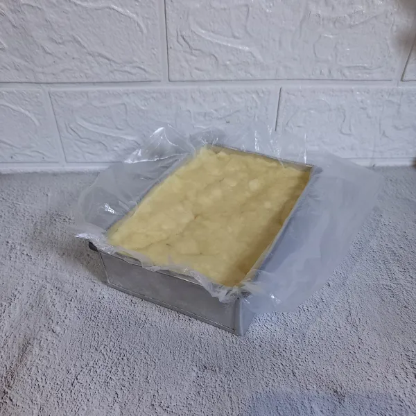 Cetak getuk singkong sesuai selera.