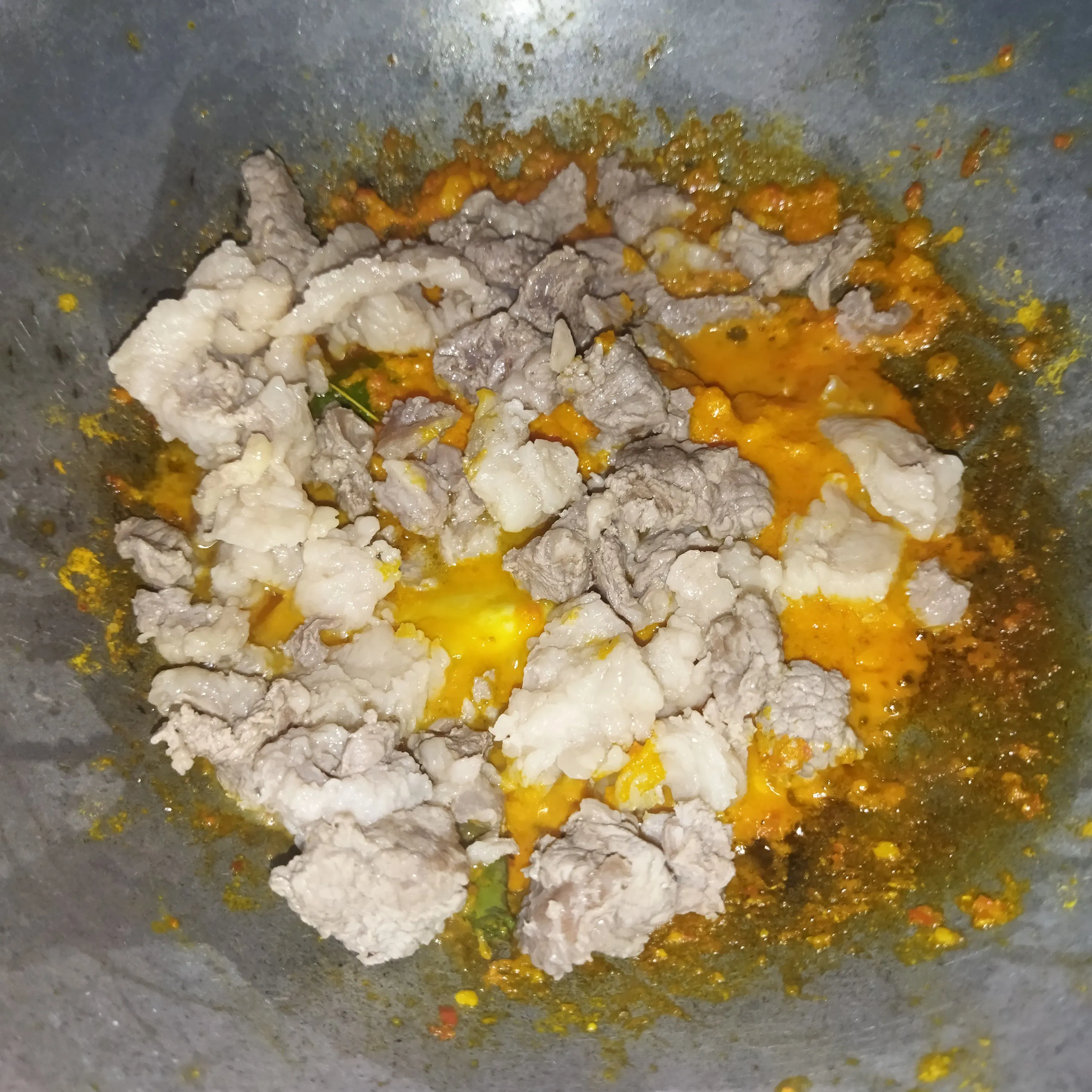 Step 4 Tongseng sapi mercon