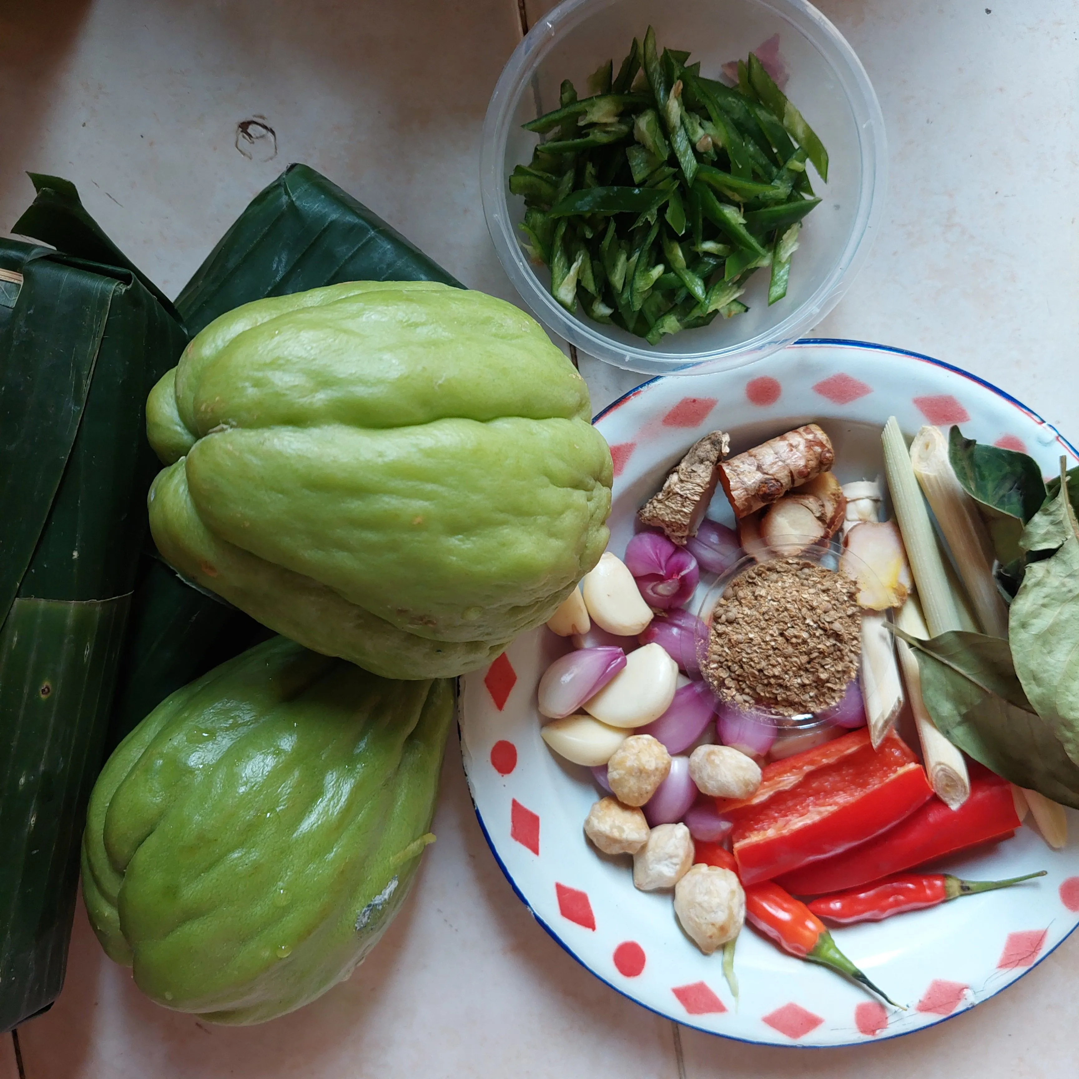 Step 1 Sayur Labu dan Tempe ala Warung