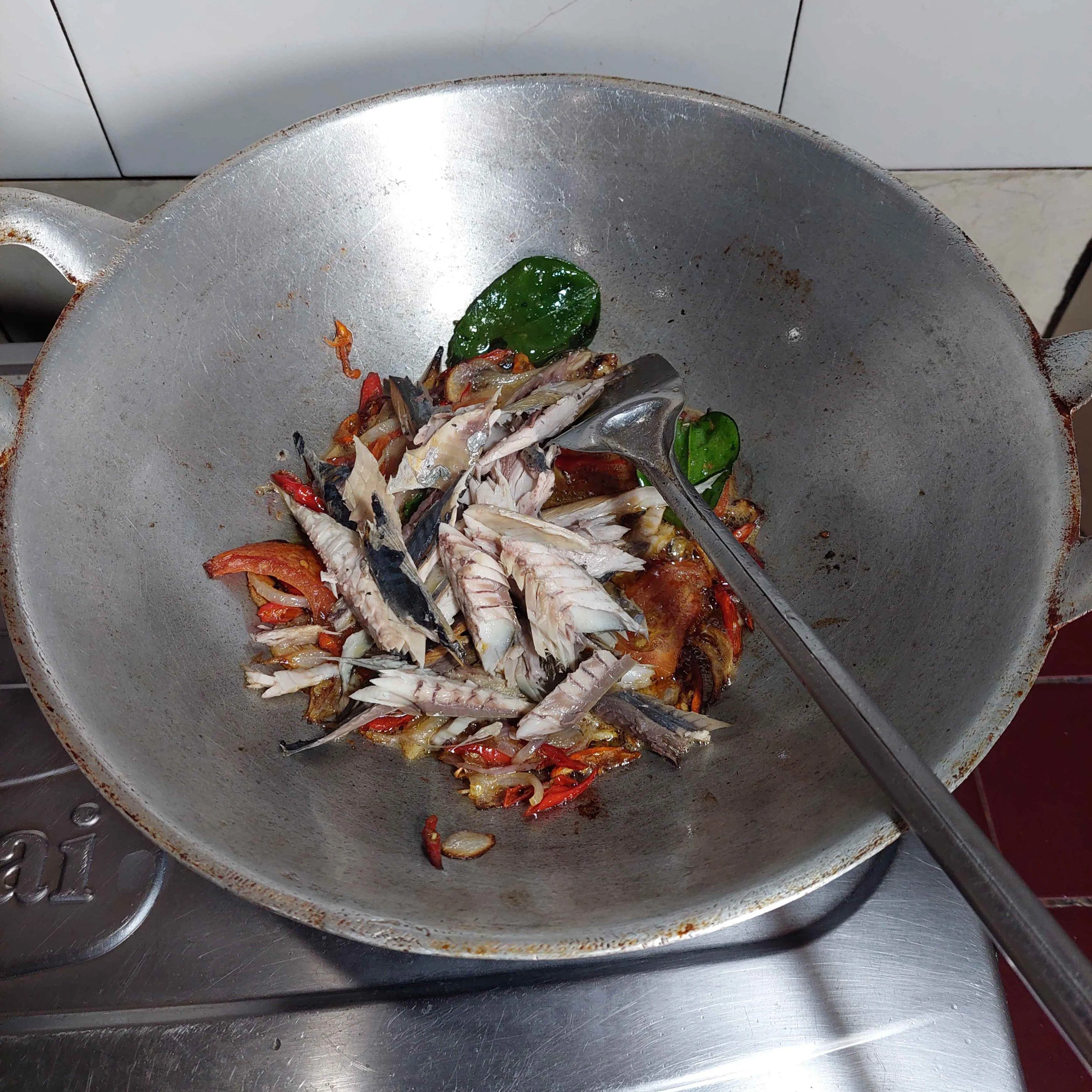 Step 4 Oseng Terong Iwak Pindang
