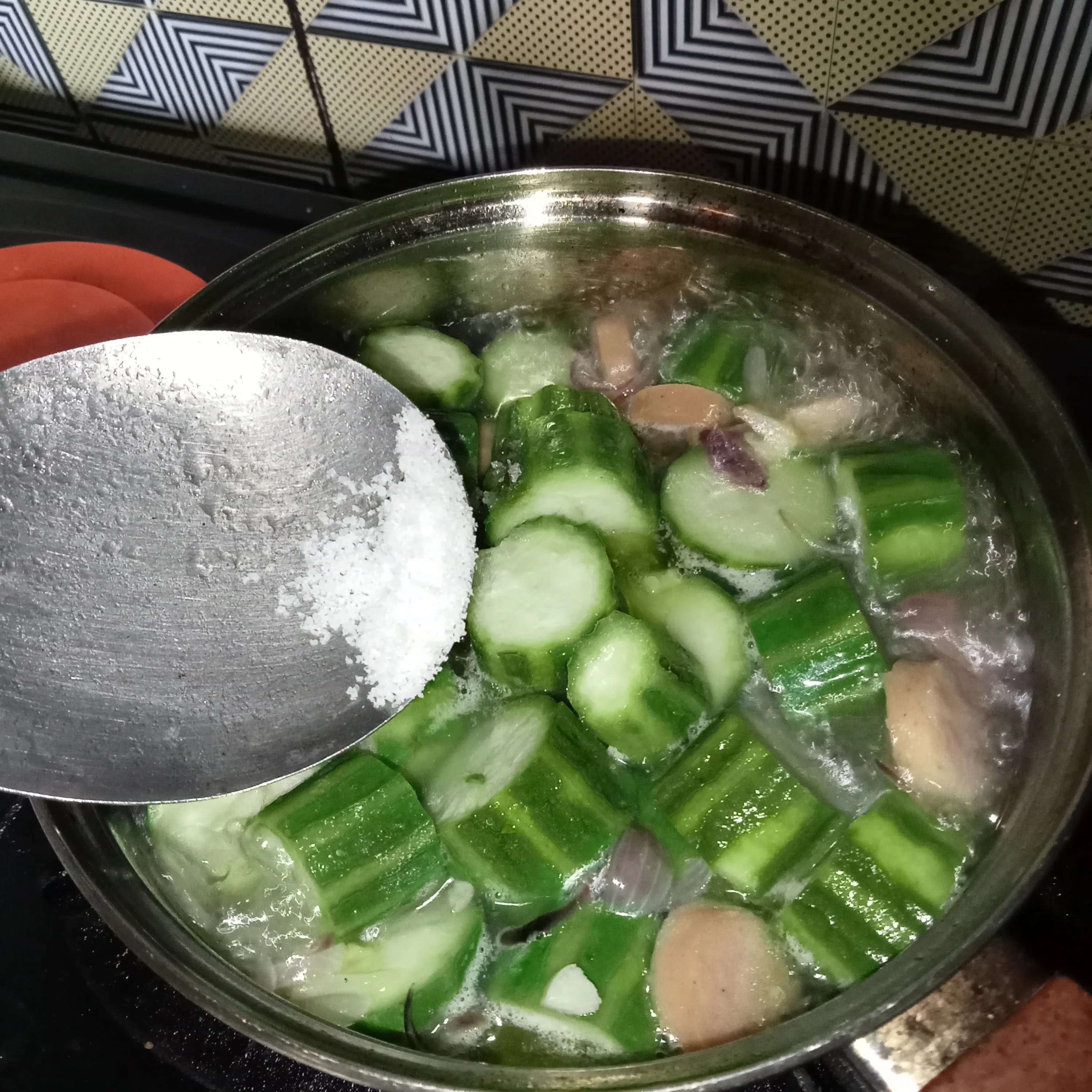 Step 5 Sop Oyong Sosis