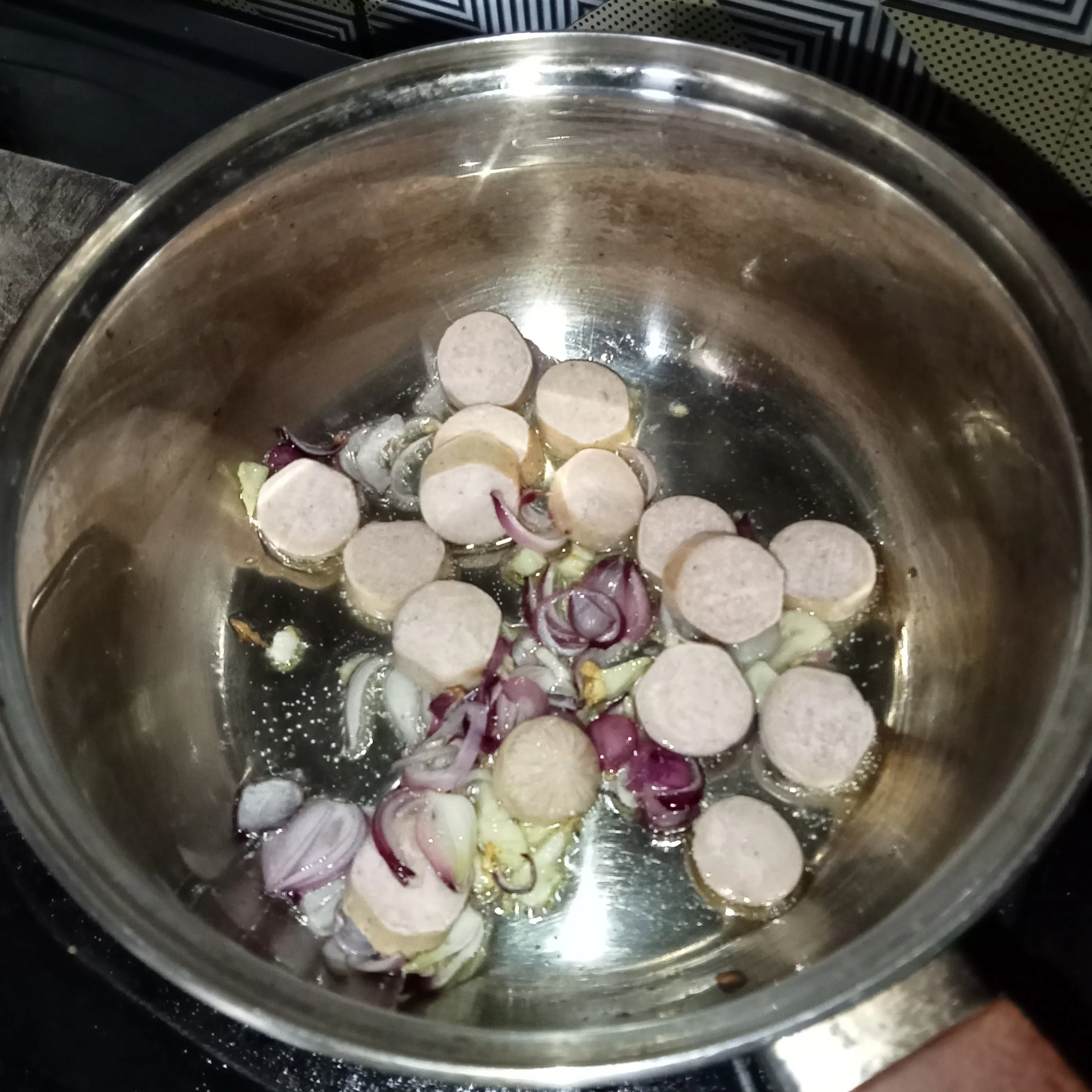 Step 2 Sop Oyong Sosis