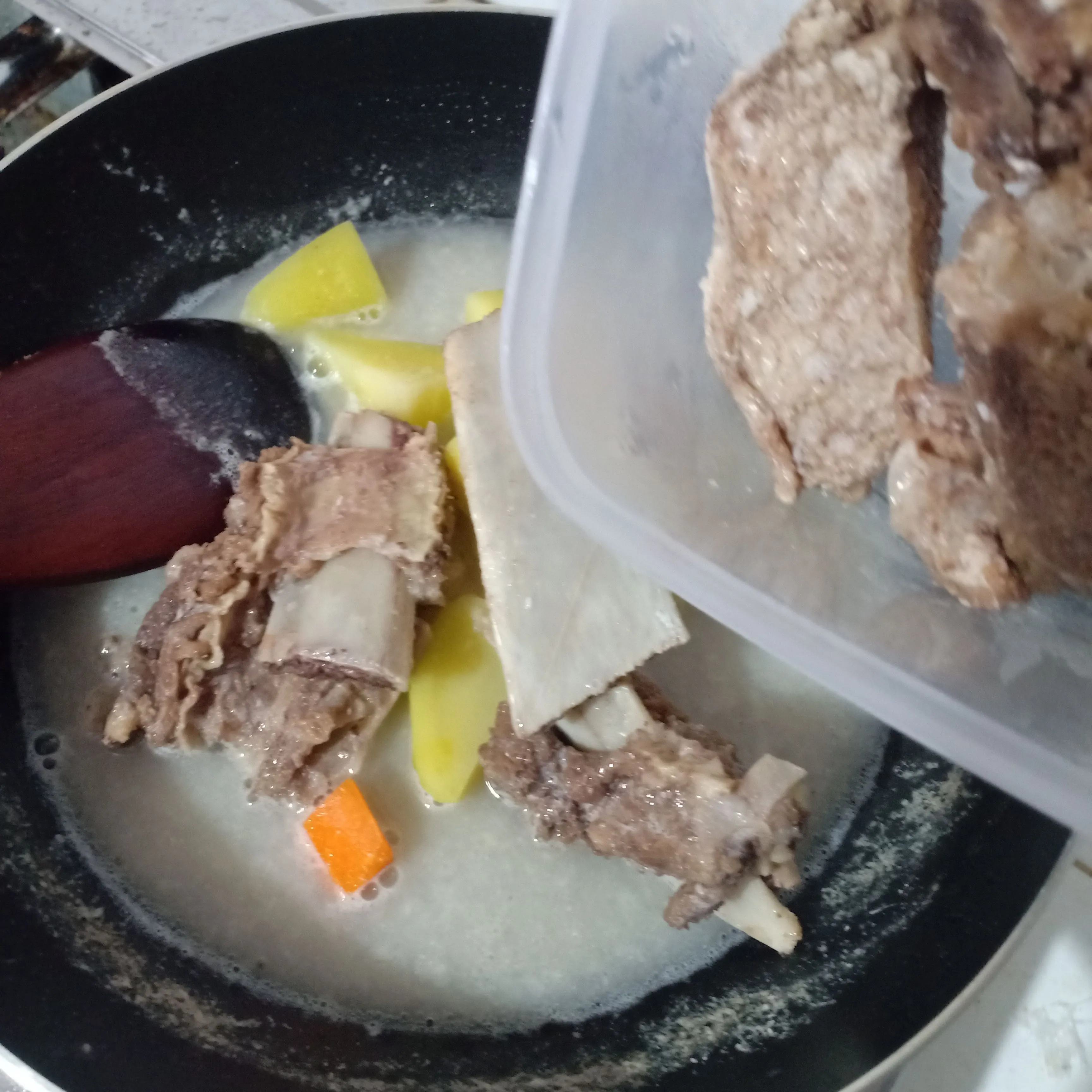 Step 4 Sup Iga Sapi Segar