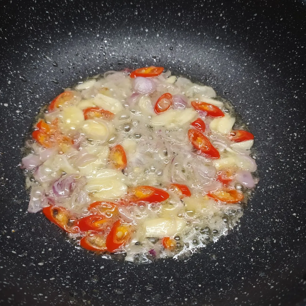 Step 1 Tumis Tempe Kangkung Saos Tiram