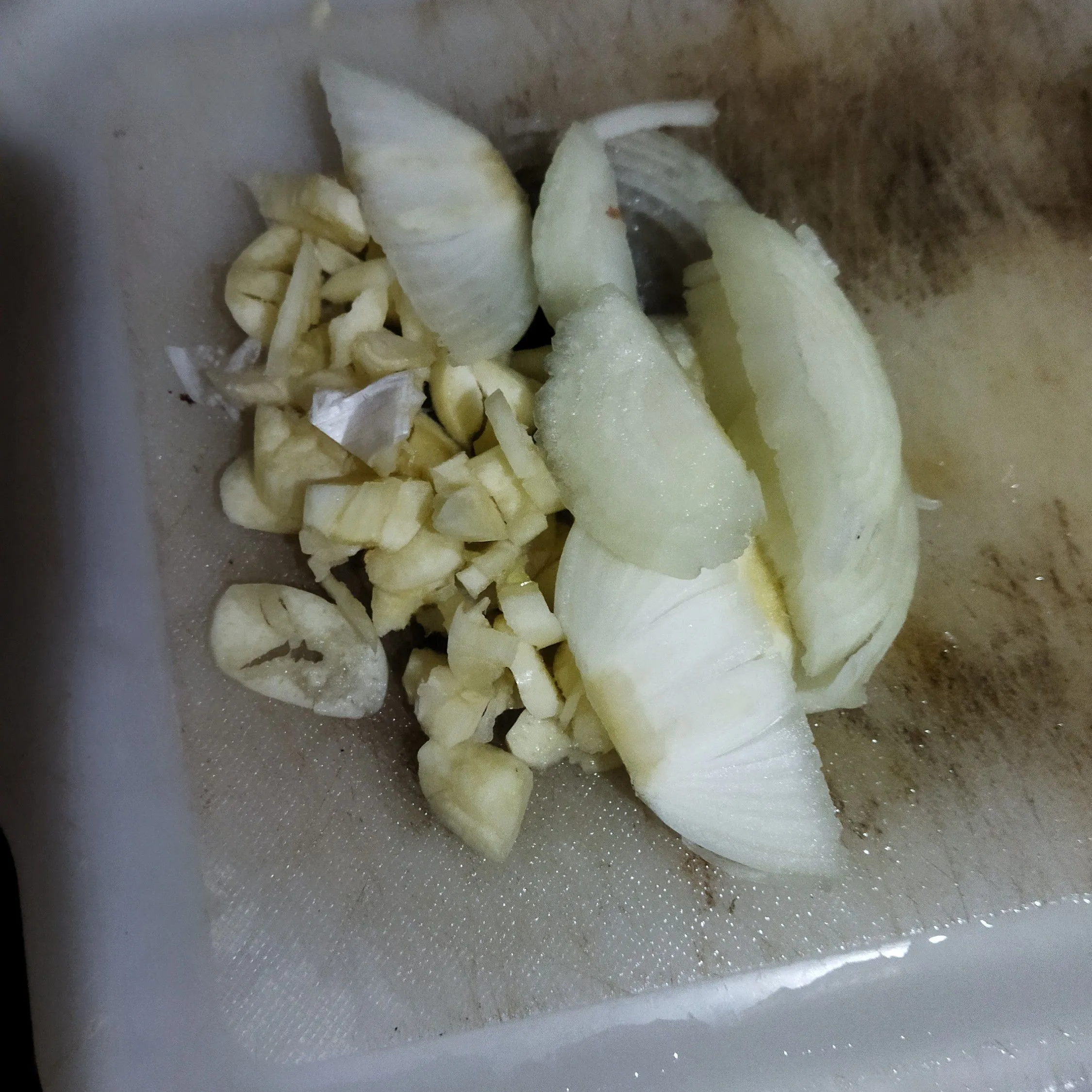 Step 1 Capcay Sayur Kuah