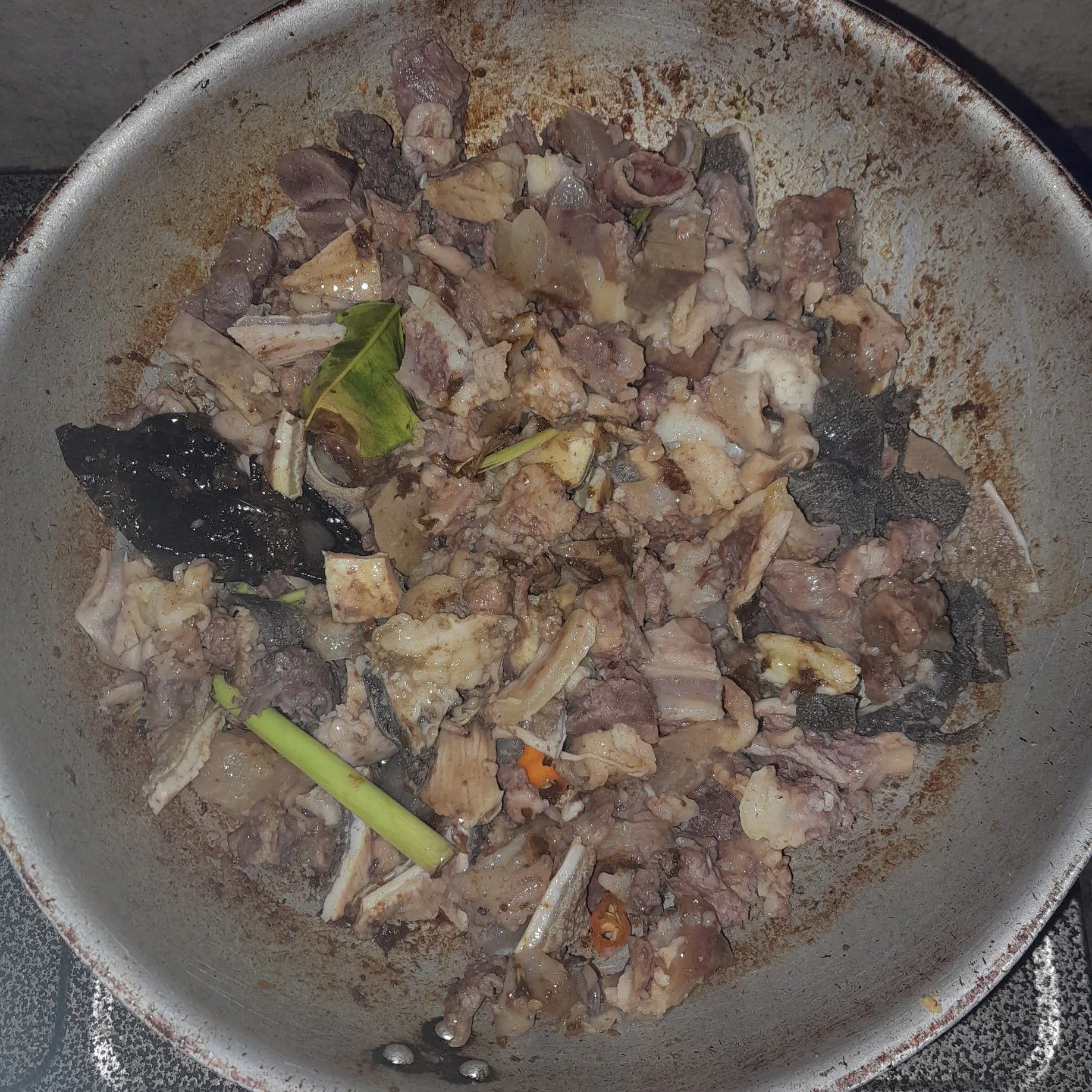Step 3 Gule Babat dan Jeroan Kambing