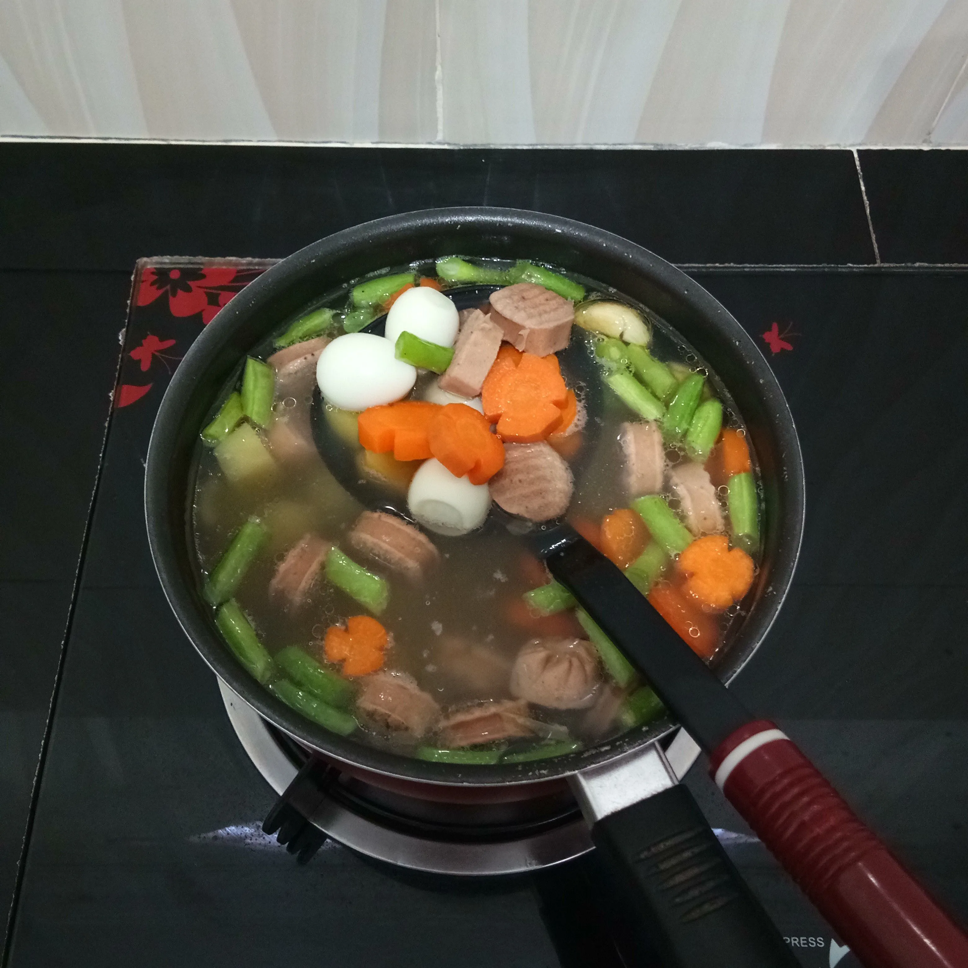 Step 5 Sop Sosis Telur Puyuh