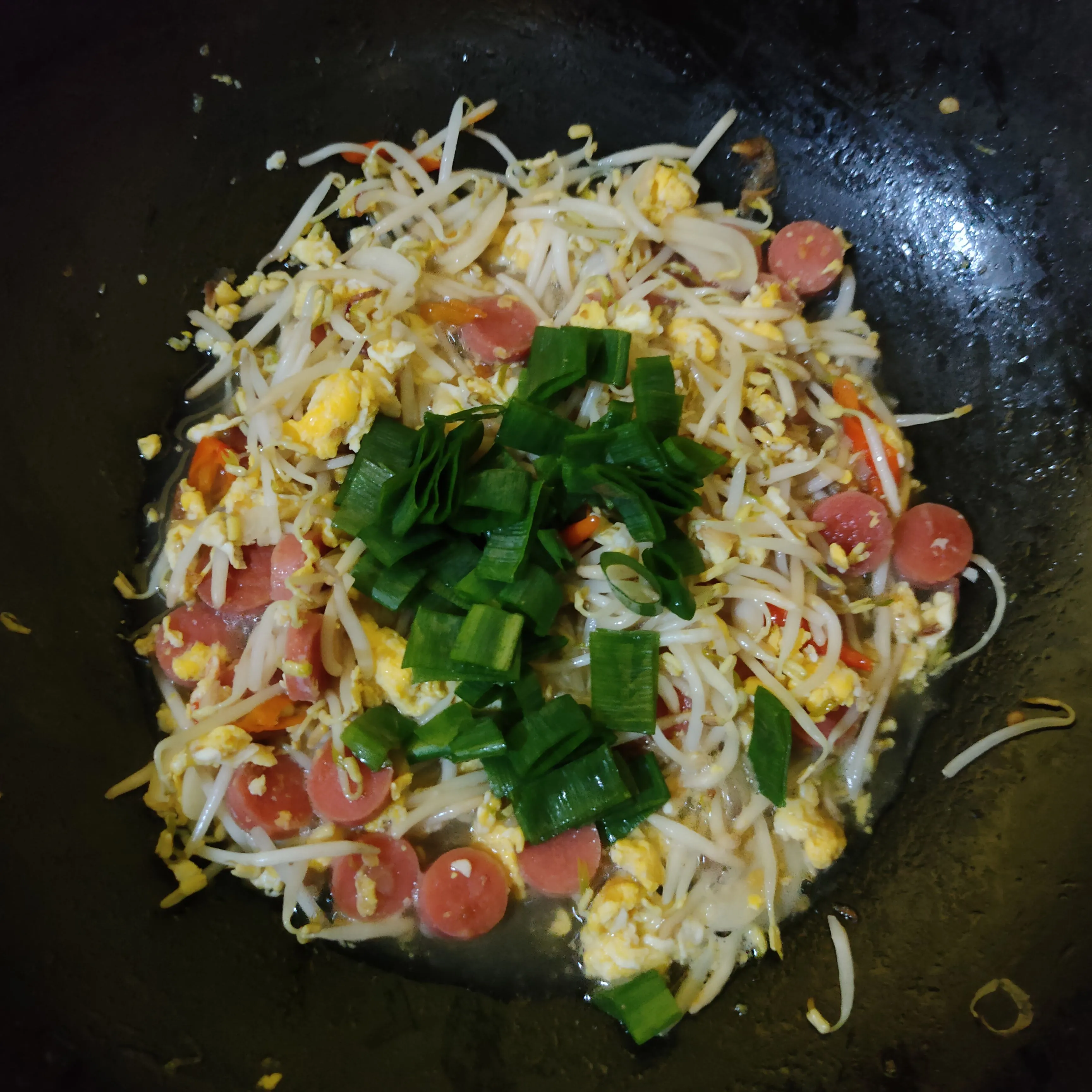 Step 5 Tumis Telur Sosis Taoge