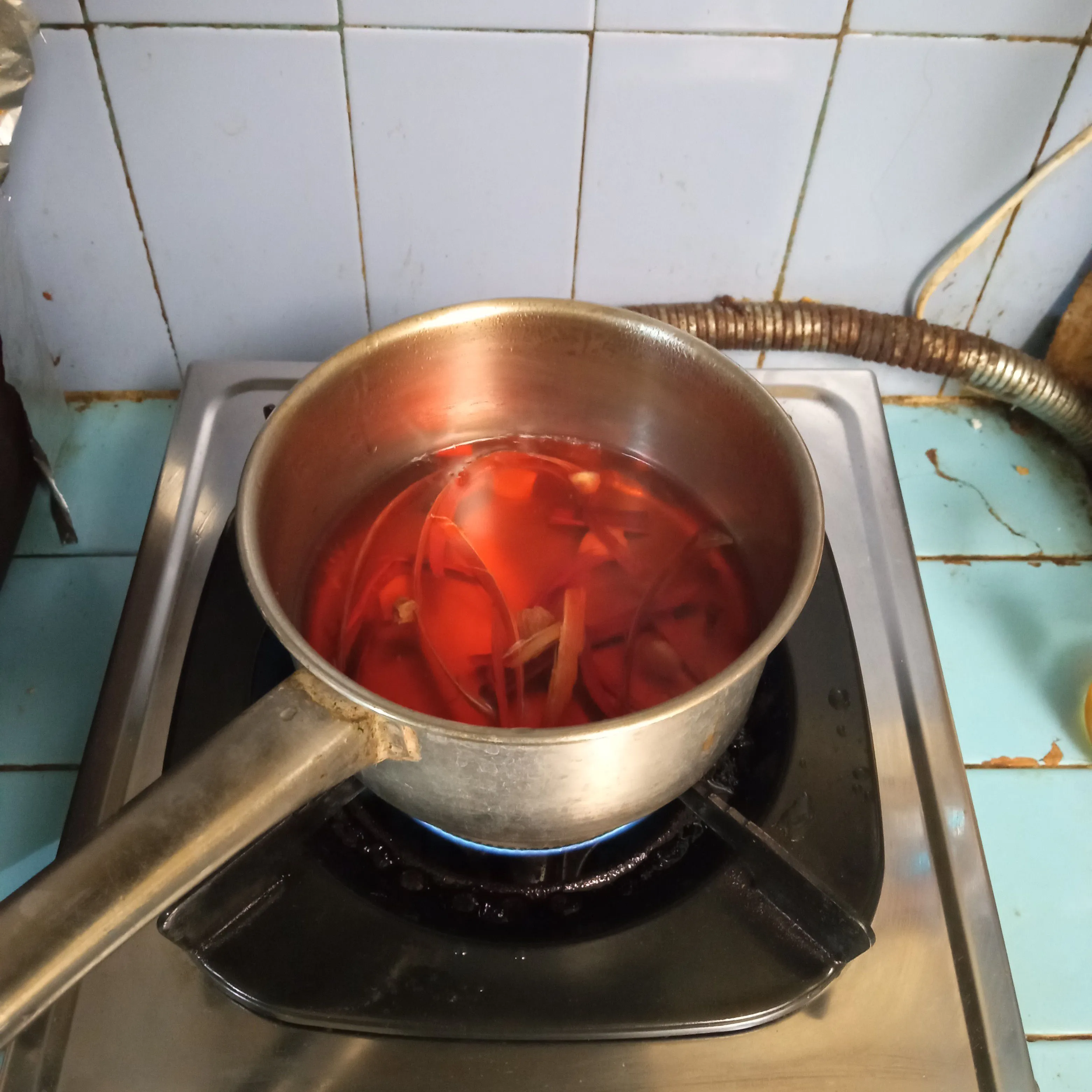 Step 2 Wedang Secang Madu Lemon