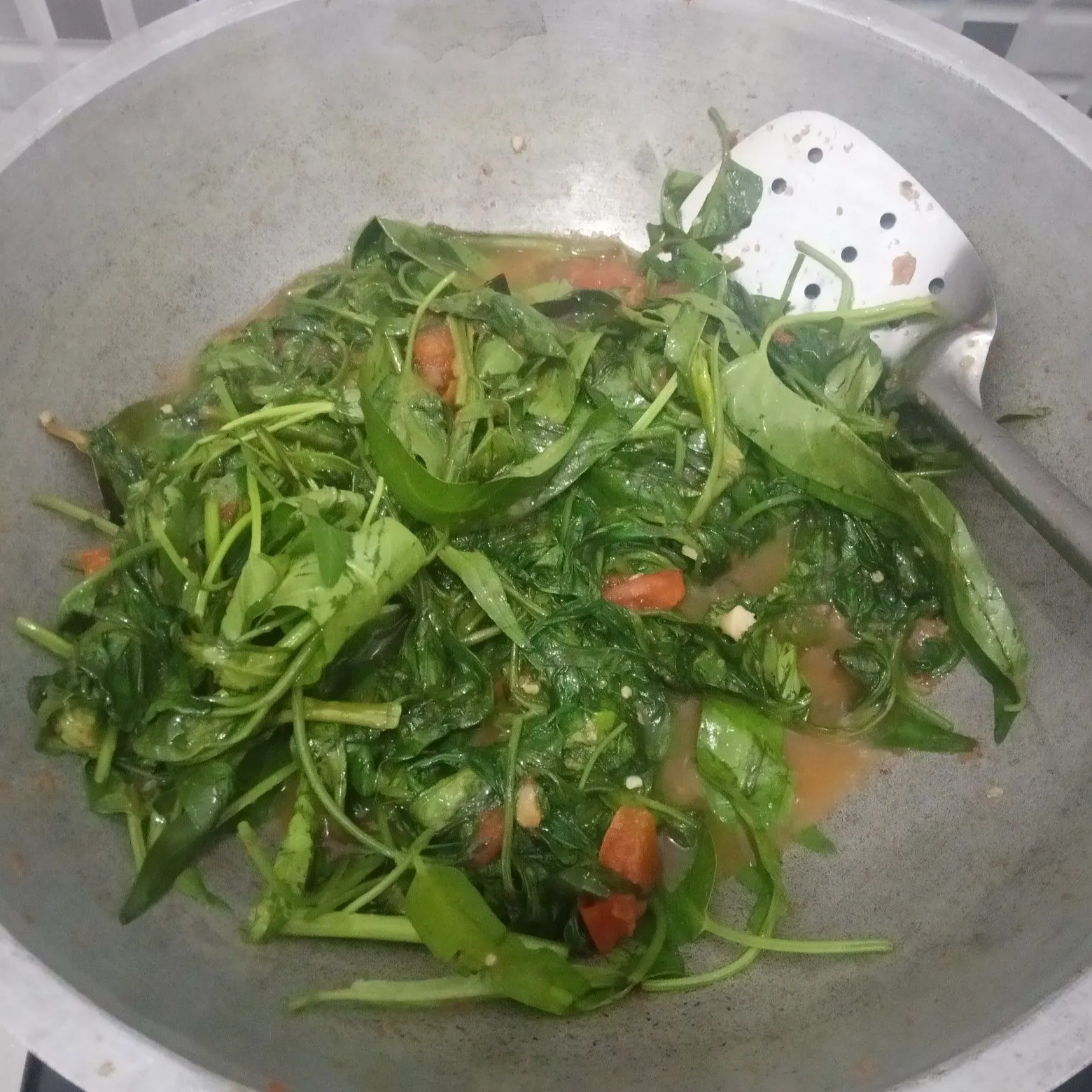 Step 4 Kangkung Belacan