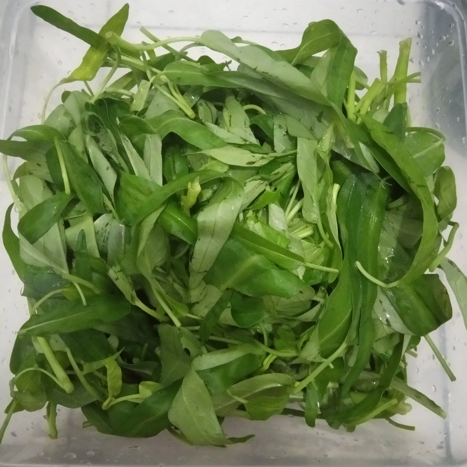 Step 1 Kangkung Belacan