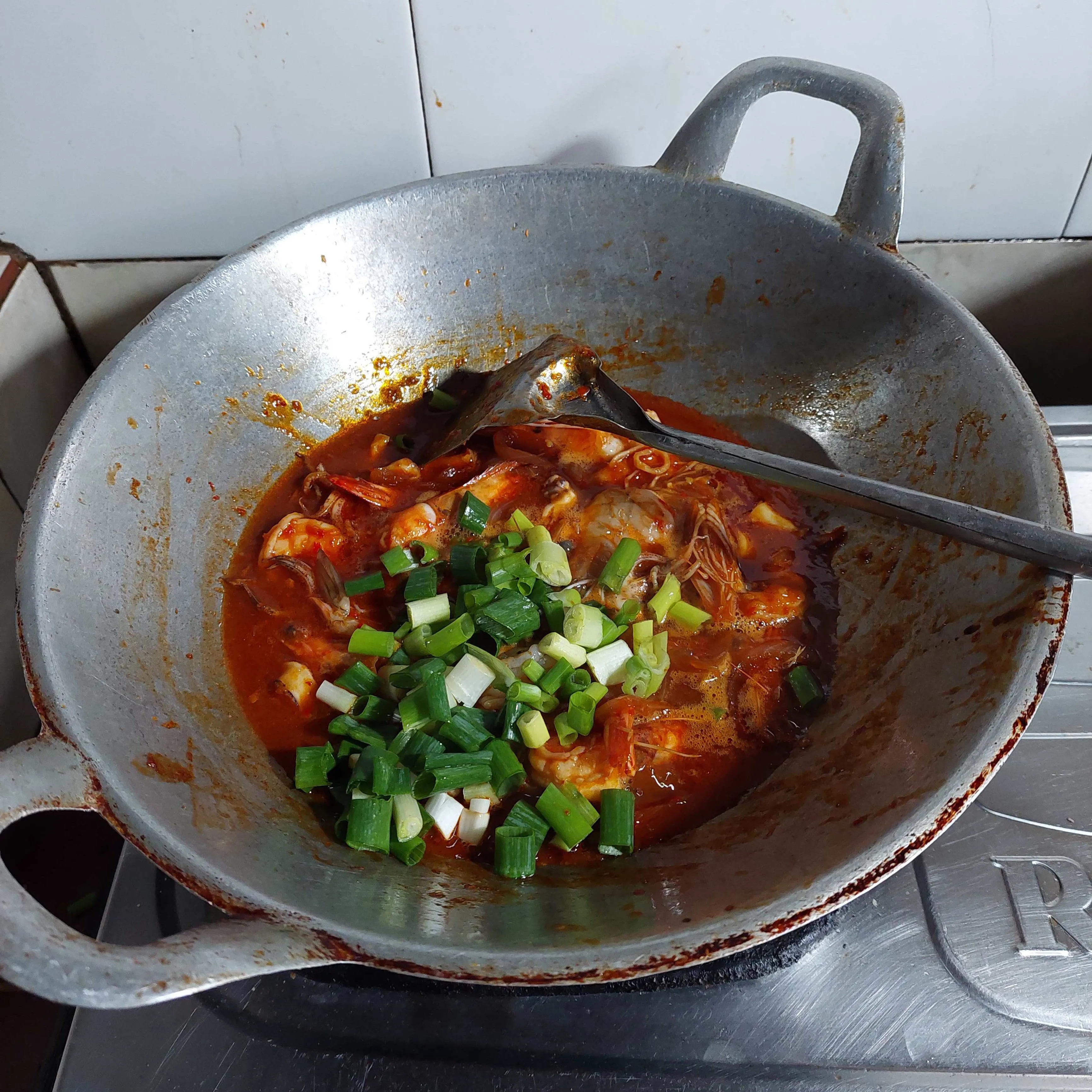 Step 6 Udang Cumi Saos Padang