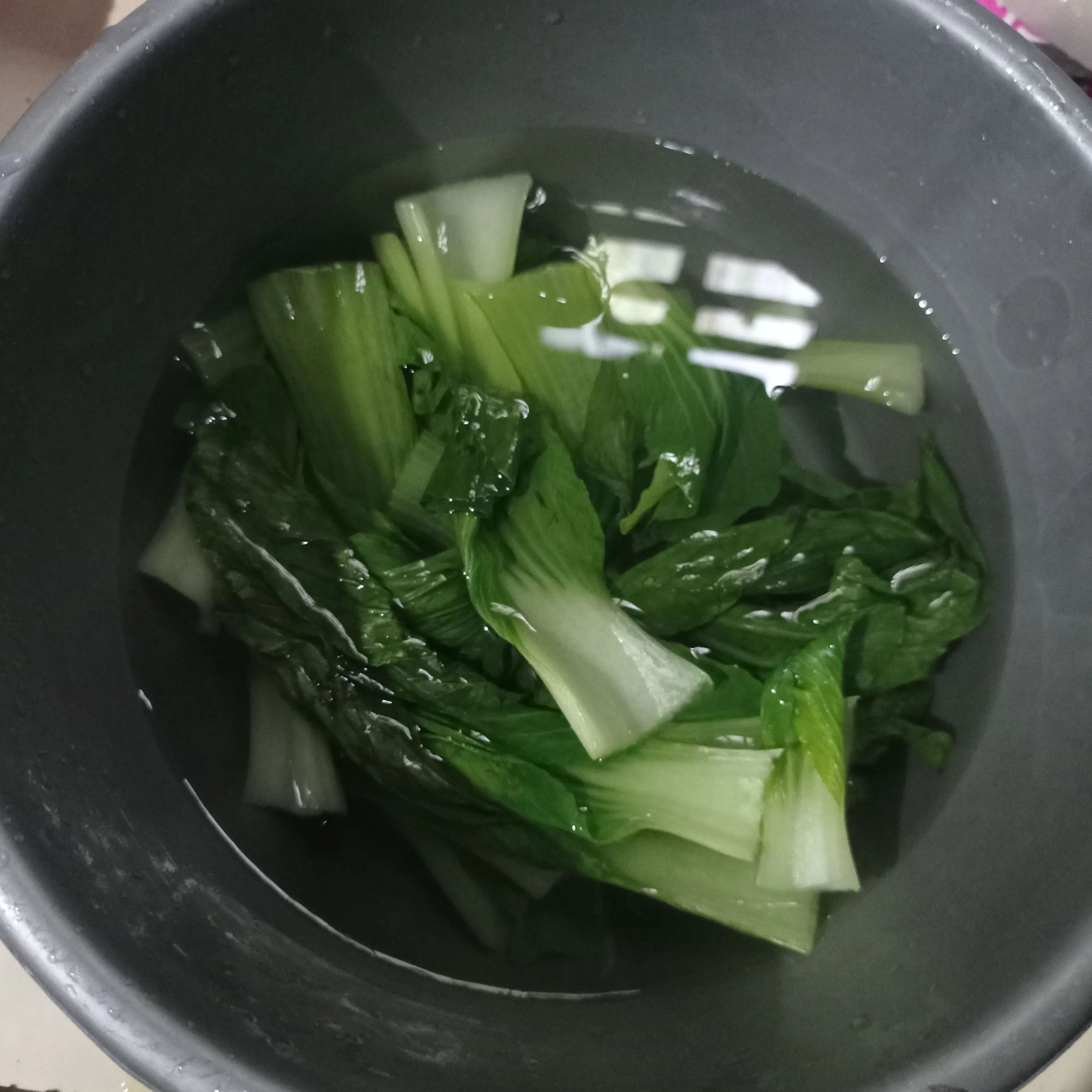 Step 3 Pokcoy Siram Bawang Putih
