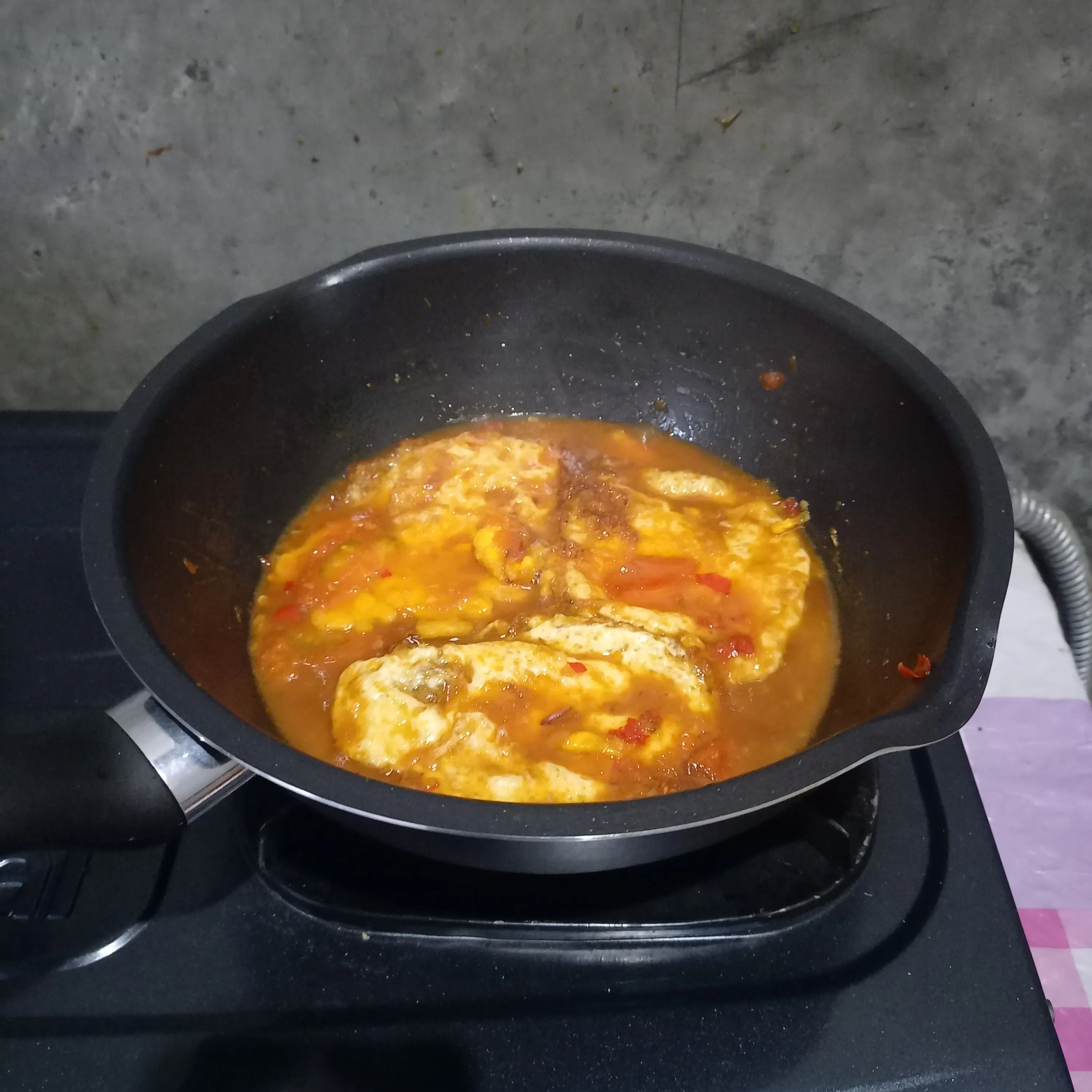 Step 5 Gongso Telur
