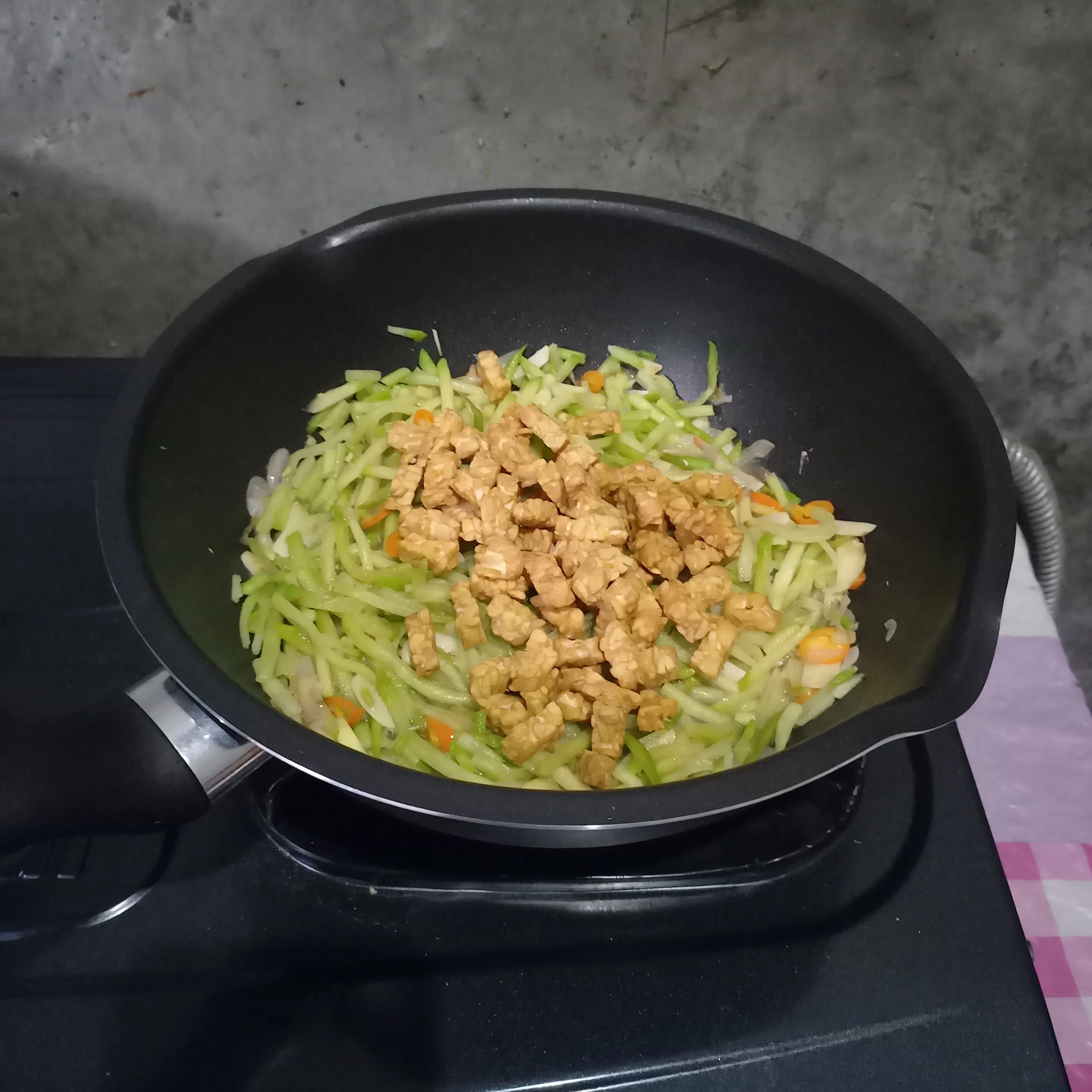 Step 4 Tempe Jipang Masak Pedas Manis