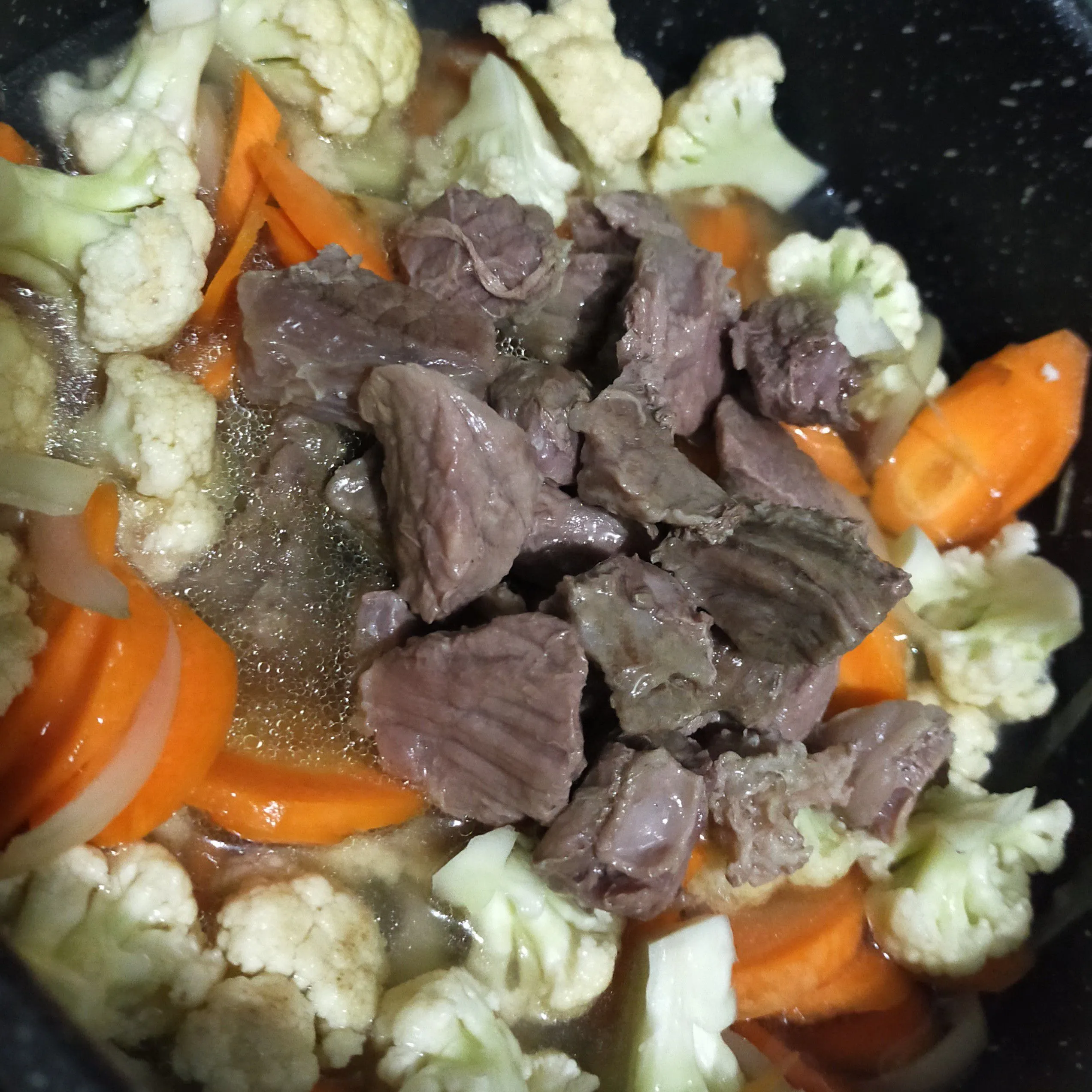 Step 4 Cah Daging Sapi Sayuran