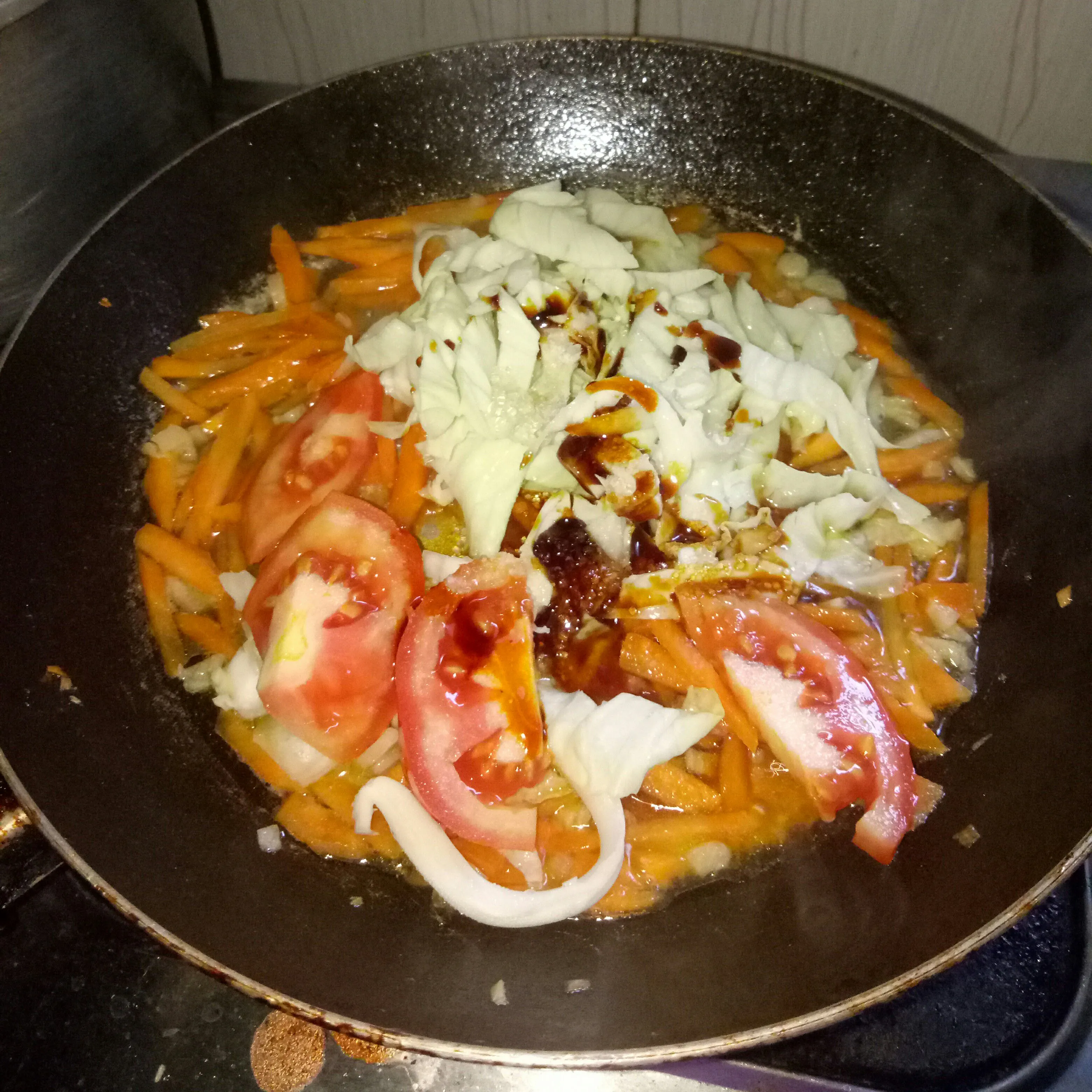 Step 4 Mie Goreng Kelinci With Sosis