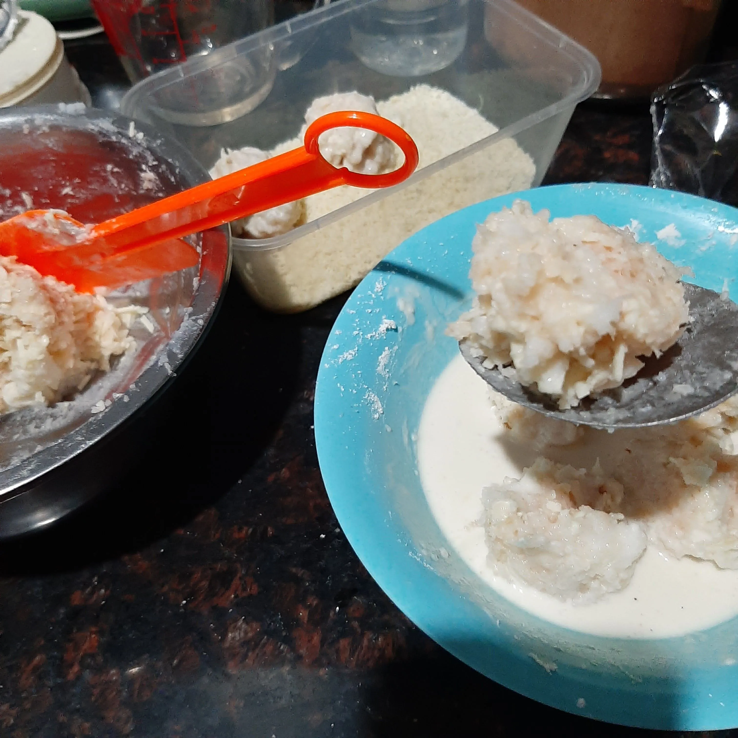Step 4 Bola Nasi Ayam Keju