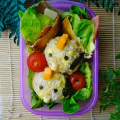 Nasi Telur Tahu Charaben Ayam Bento #MISIHARIANAKNASIONAL