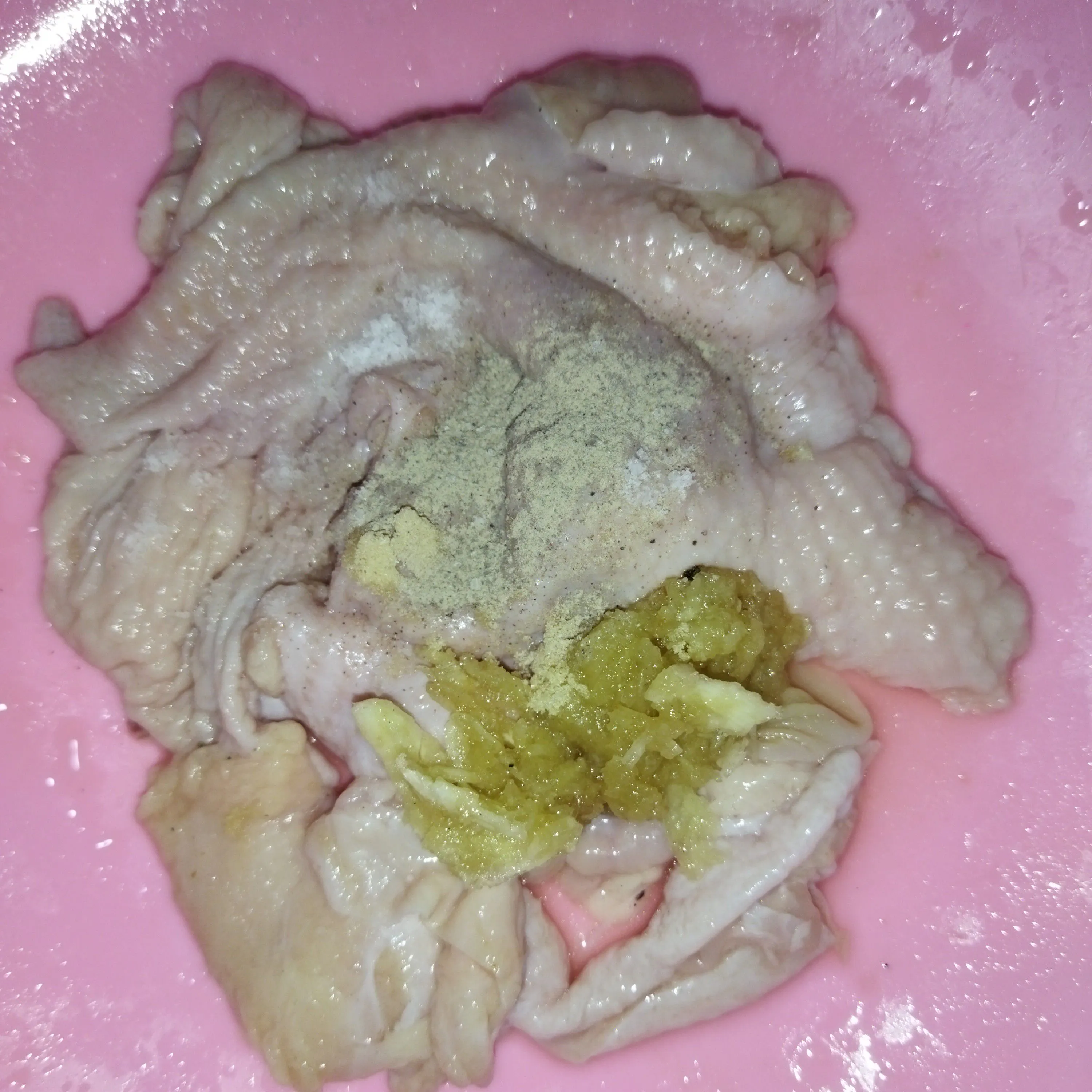 Step 1 Kulit Ayam Crispy Bekal Sekolah
