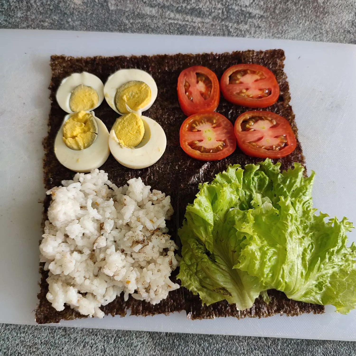 Step 6 Menu Bekal Folded Kimbap Telur
