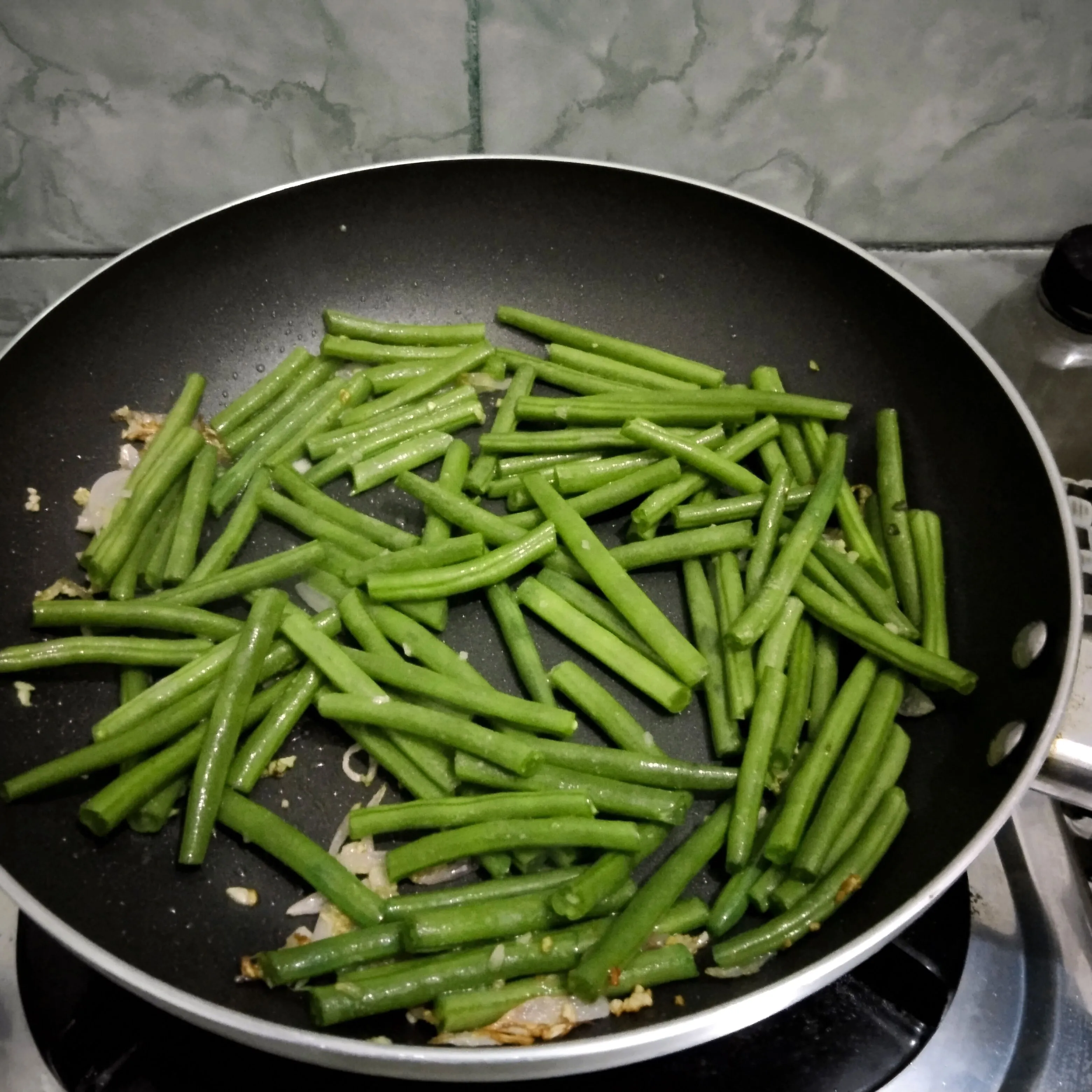 Step 4 Tumis Buncis Ayam