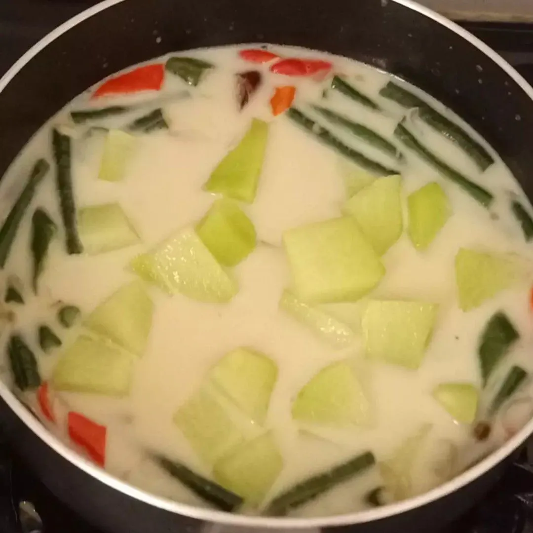 Step 5 Lodeh Labu Siam