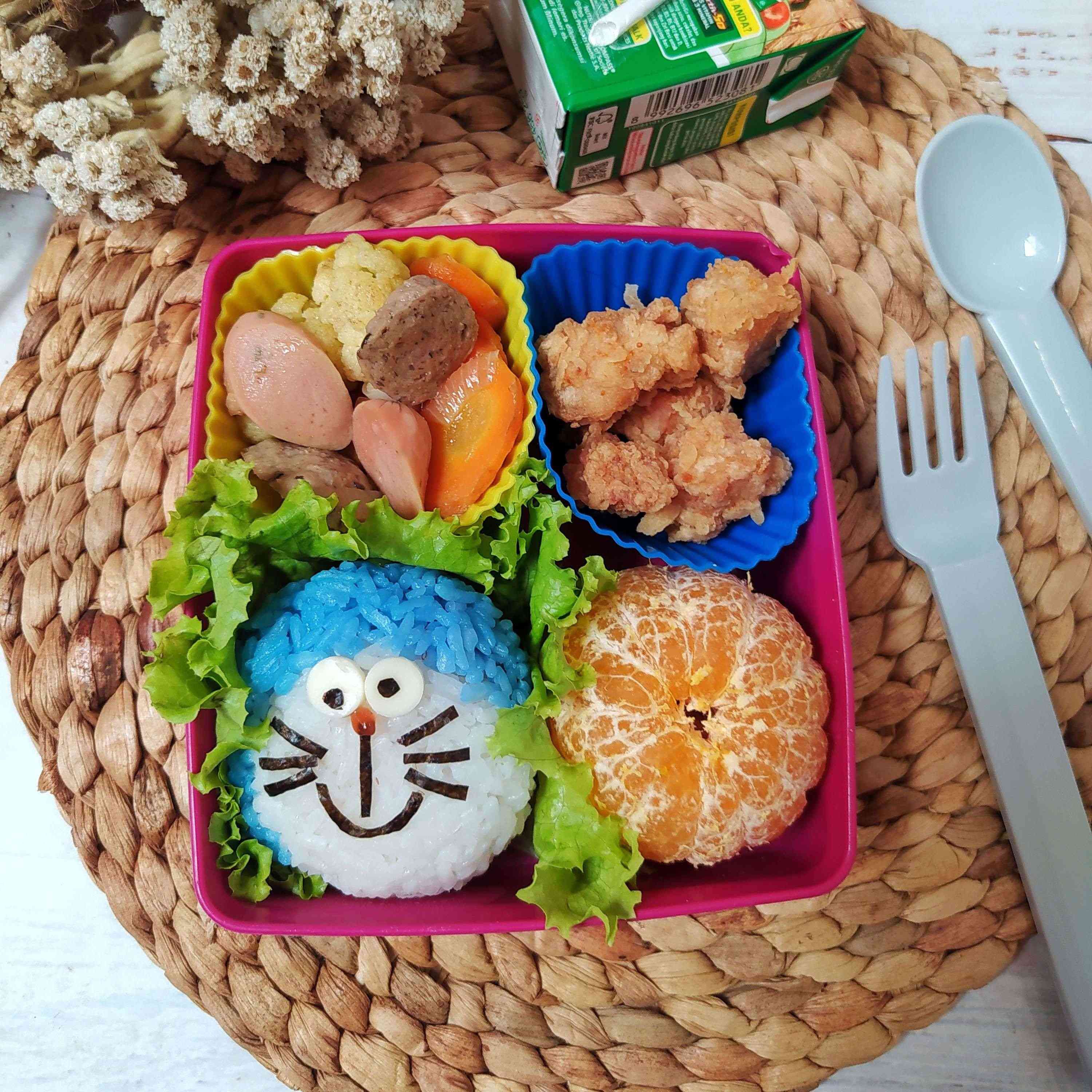 Resep Bento Doraemon #MISIHARIANAKNASIONAL Sederhana Rumahan di Yummy App