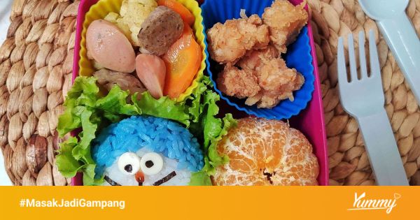Resep Bento Doraemon #MISIHARIANAKNASIONAL Sederhana Rumahan di Yummy App