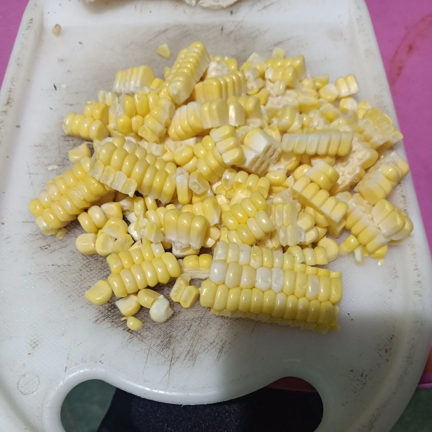 Step 6 Corn Star Rice Mix Scramble Egg
