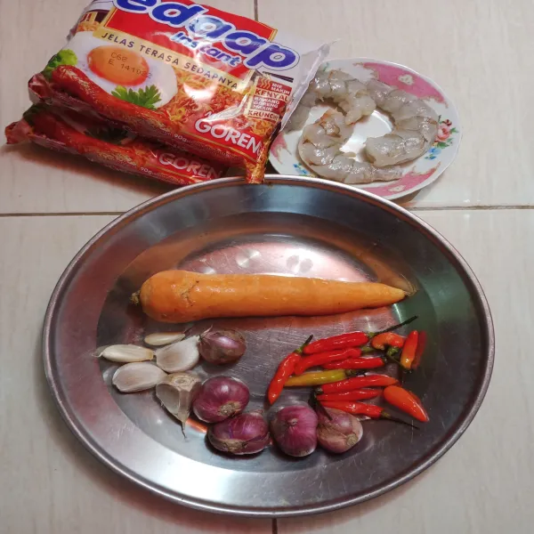 Siapkan semua bahan.