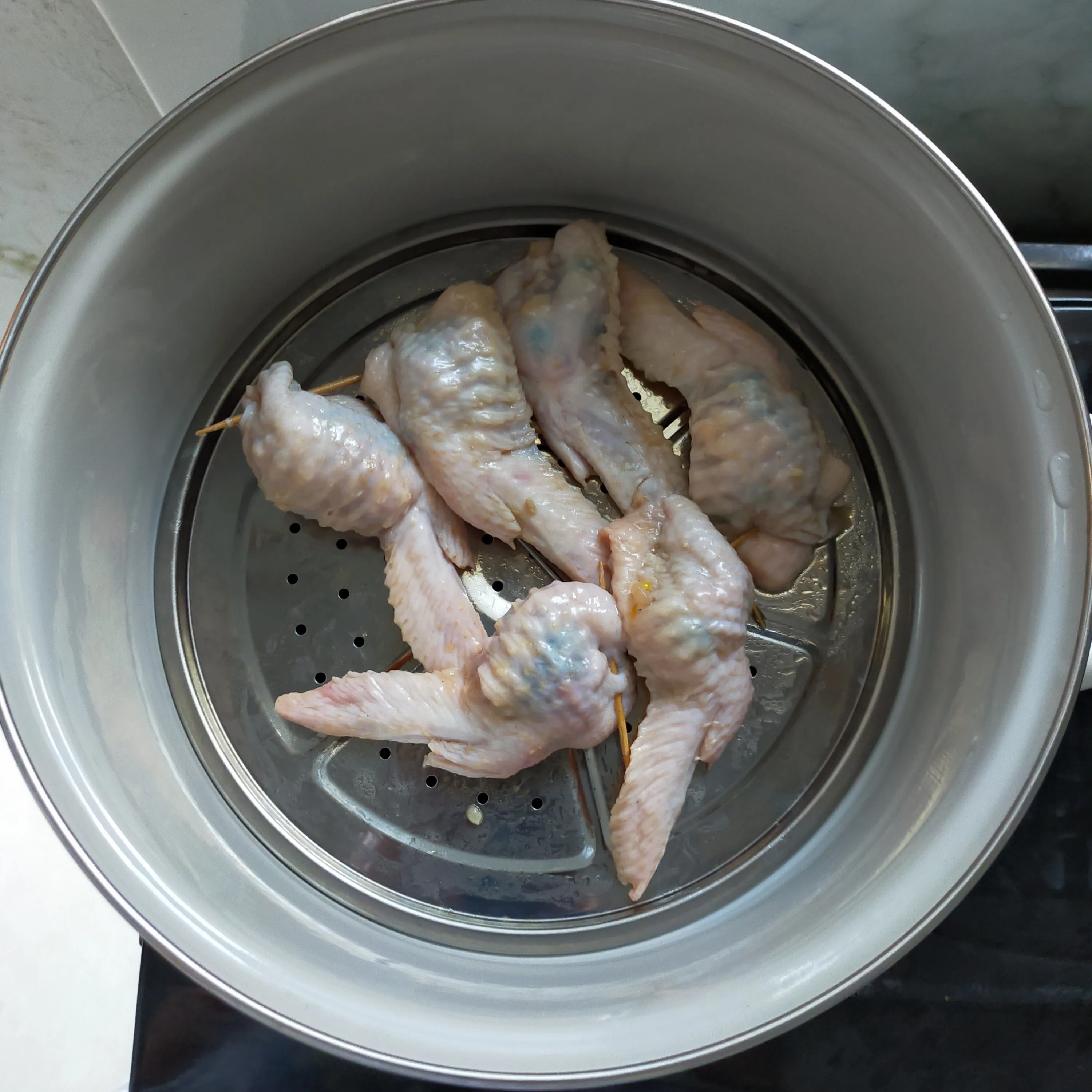 Step 7 Sayap Ayam Isi Sayur ( Menu Bekal )