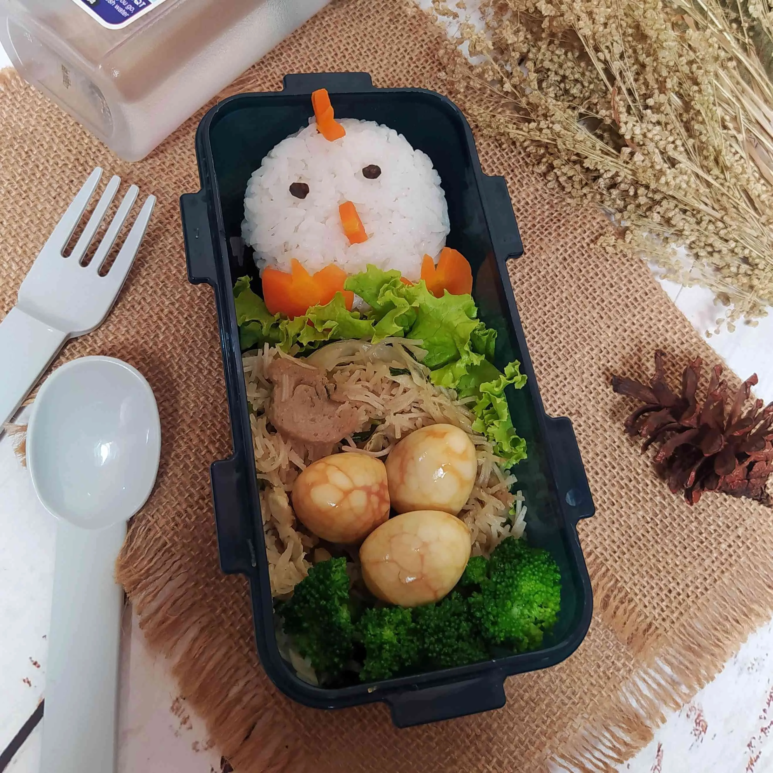 Bento Ayam Telur Marble #MISIHARIANAKNASIONAL