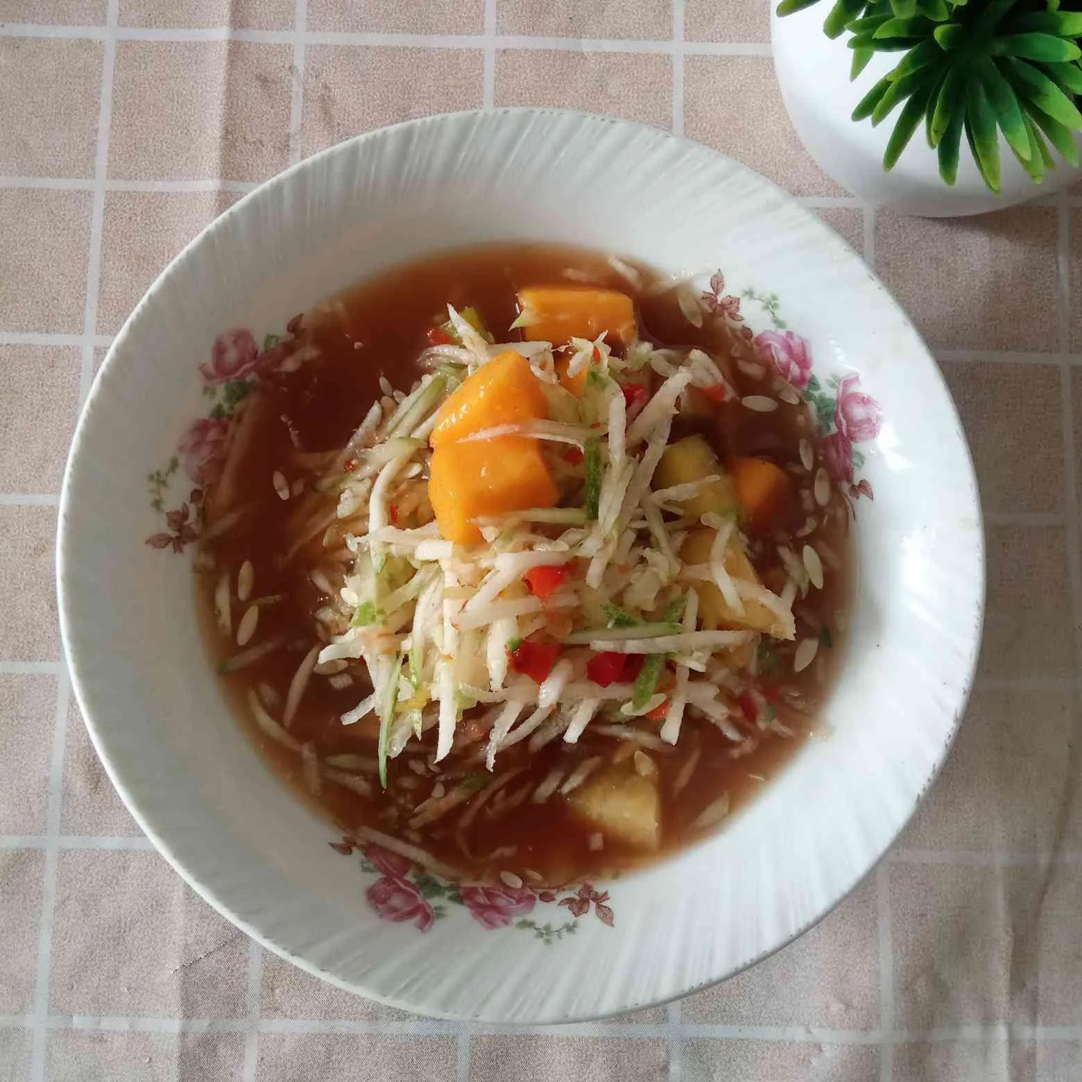 Rujak Serut Kuah Pedas