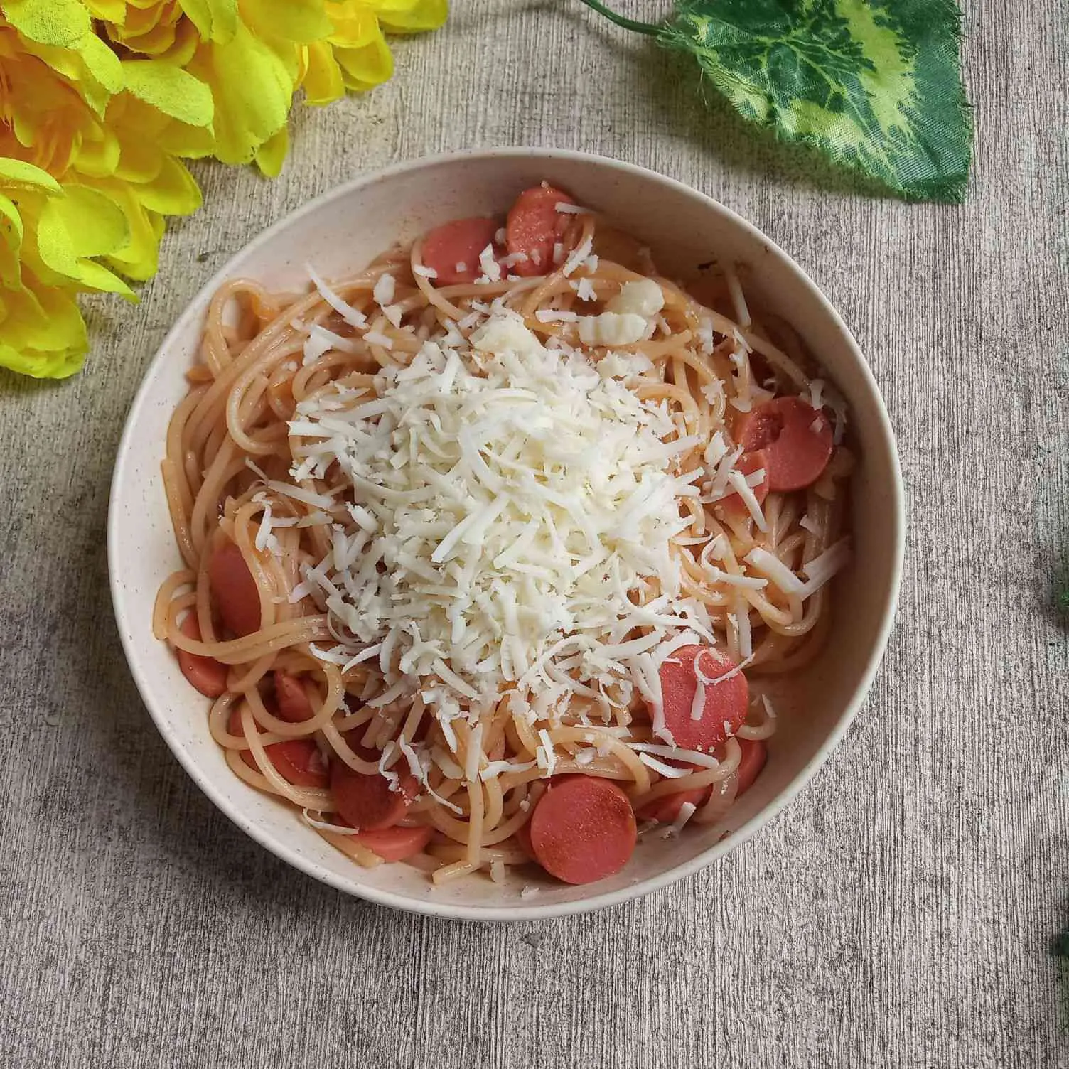 Spaghetti Sosis Keju #MISIHARIANAKNASIONAL