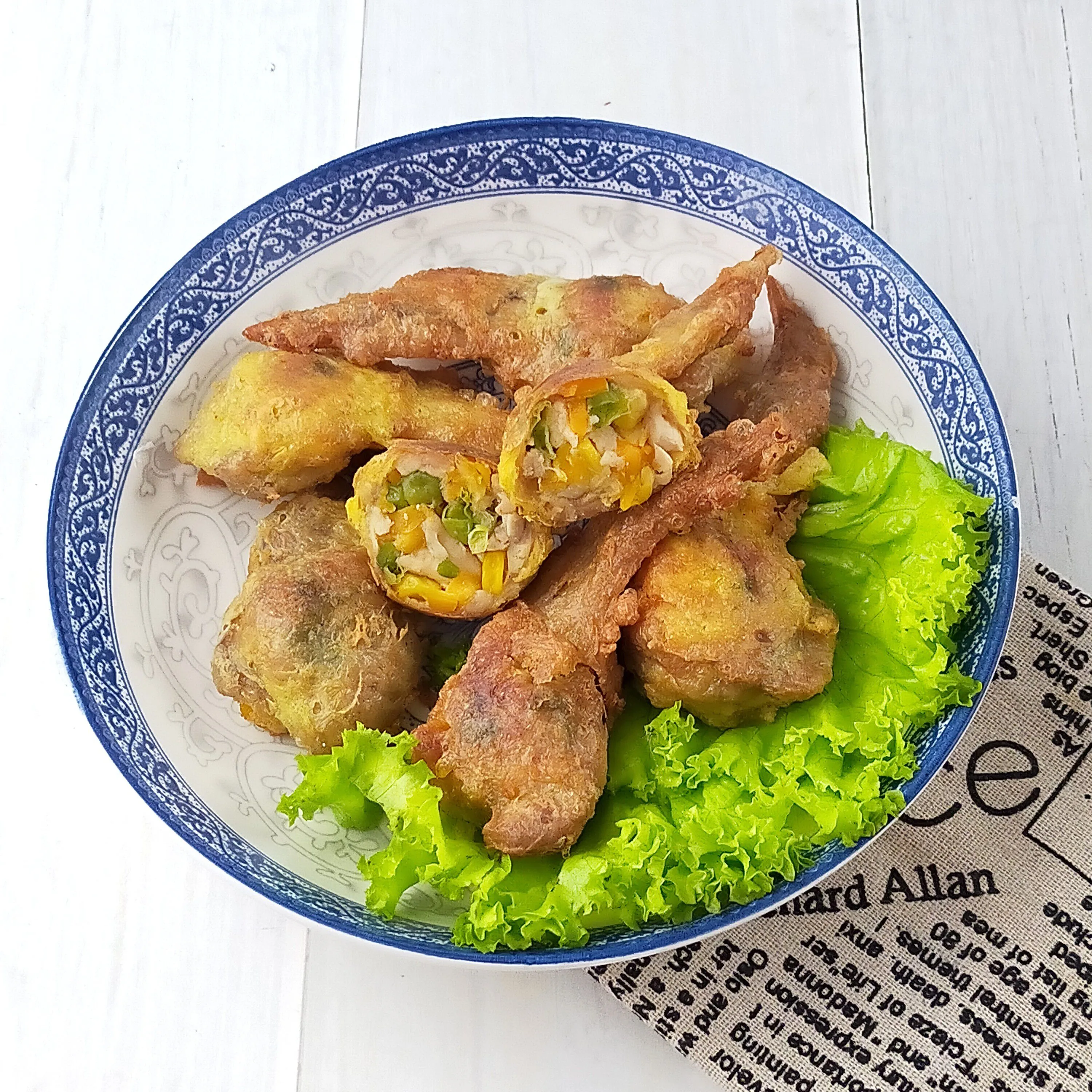 Step 10 Sayap Ayam Isi Sayur ( Menu Bekal )