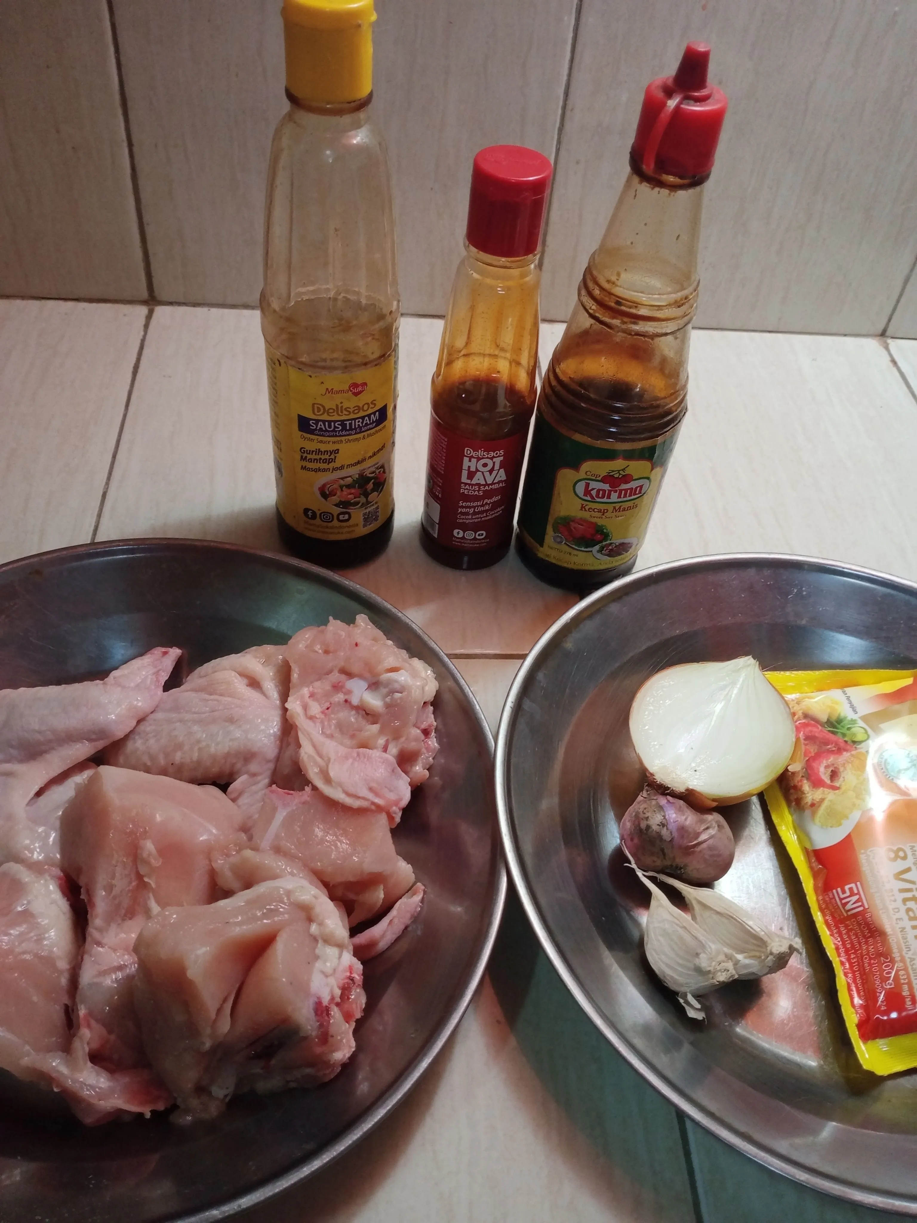 Step 1 ayam saus mentega