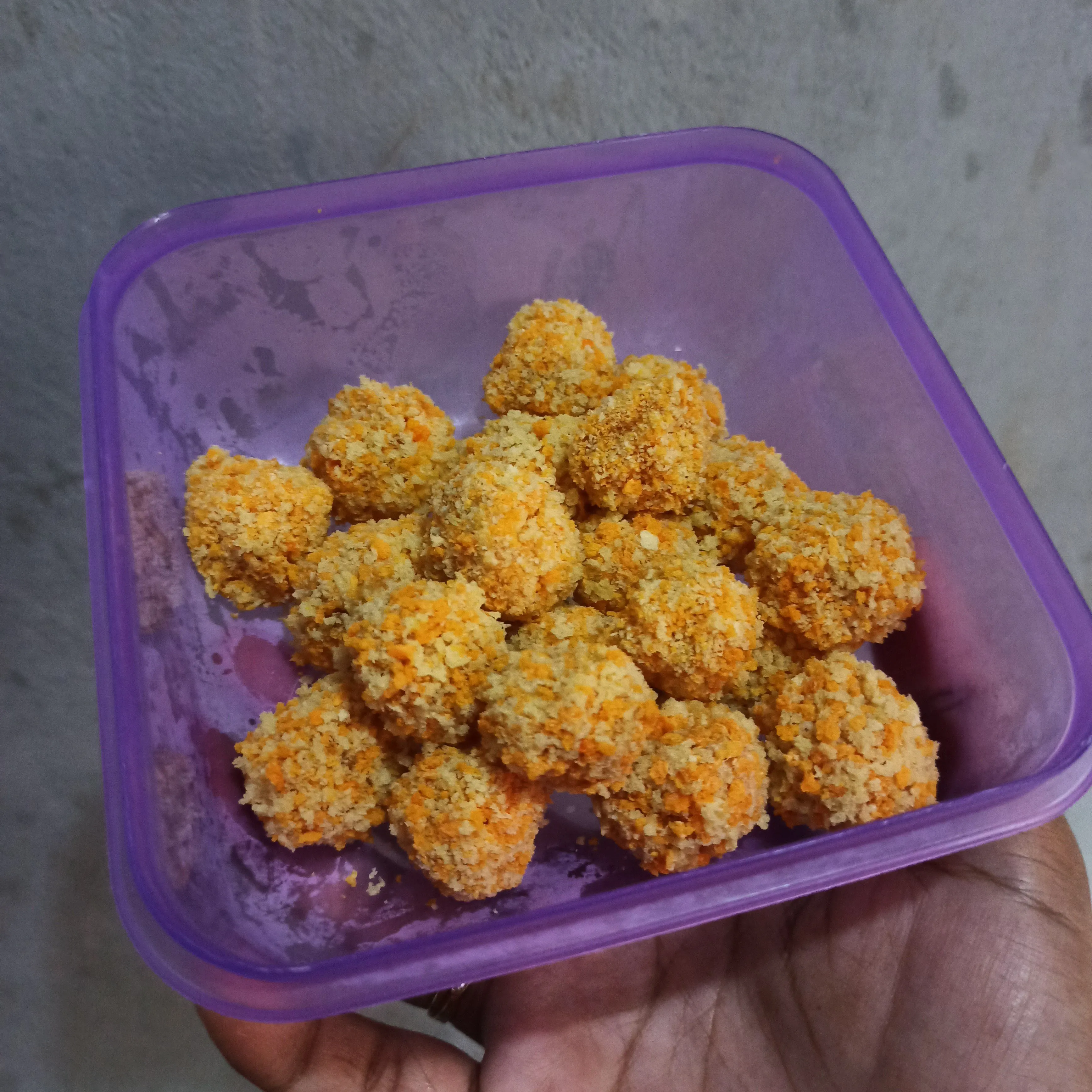 Step 4 Ayam Popcorn Santan
