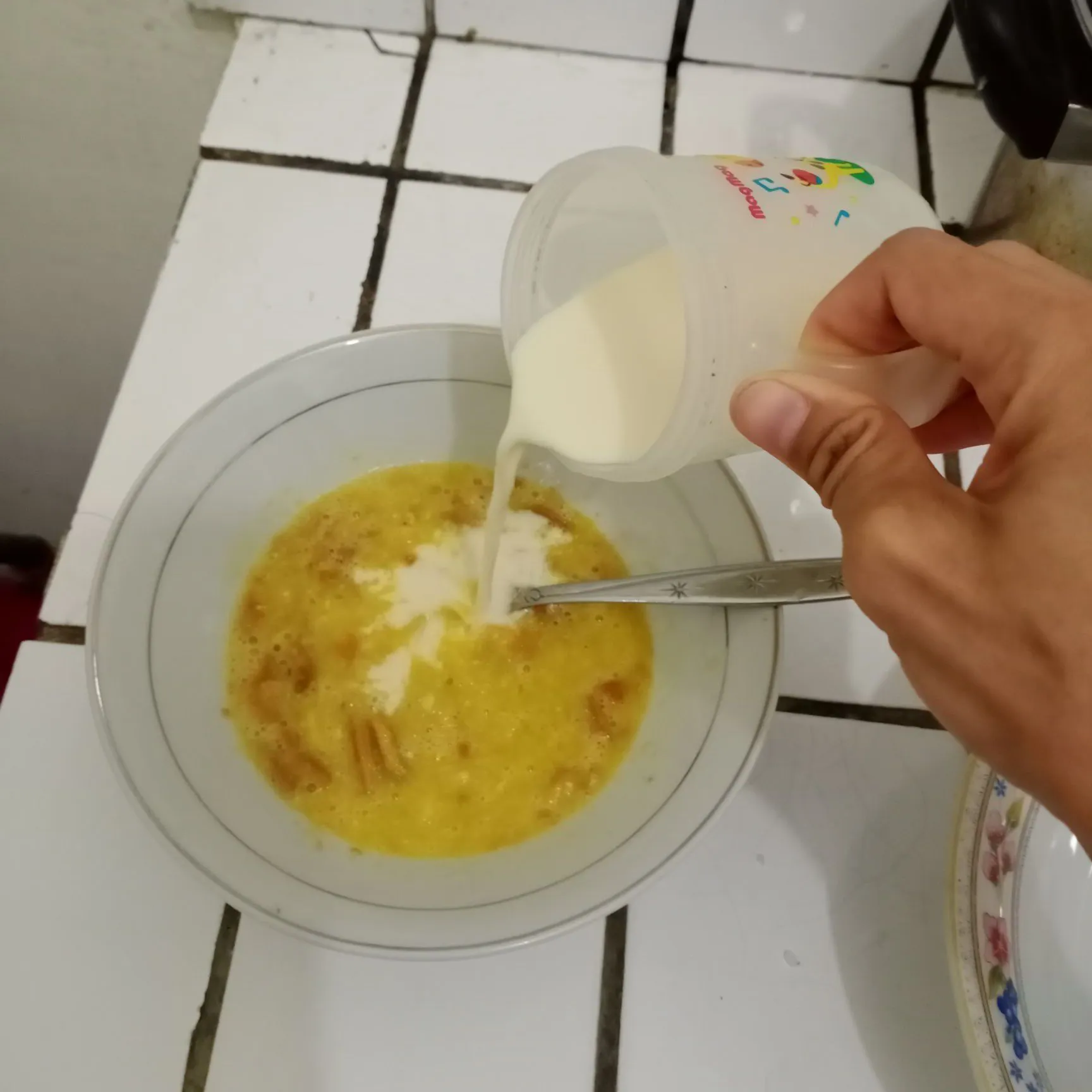 Step 4 Pisang Keju