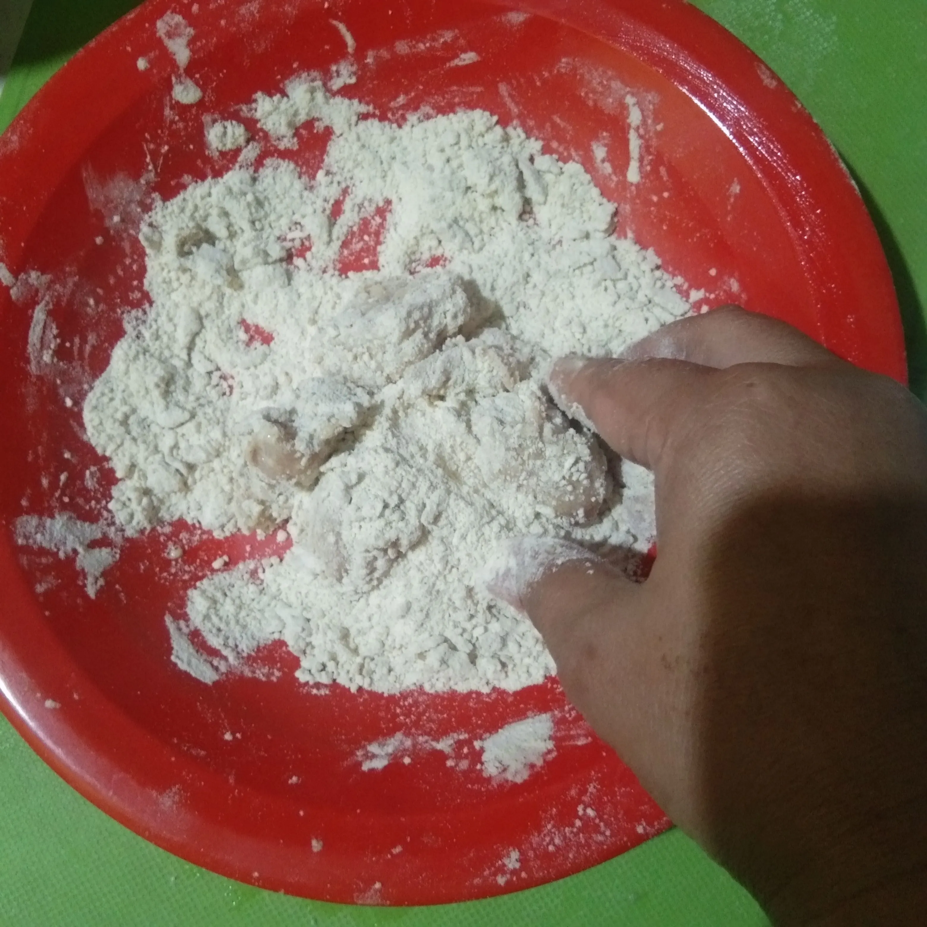 Step 4 Bekal Nasi Kepal with Ayam Kriuk