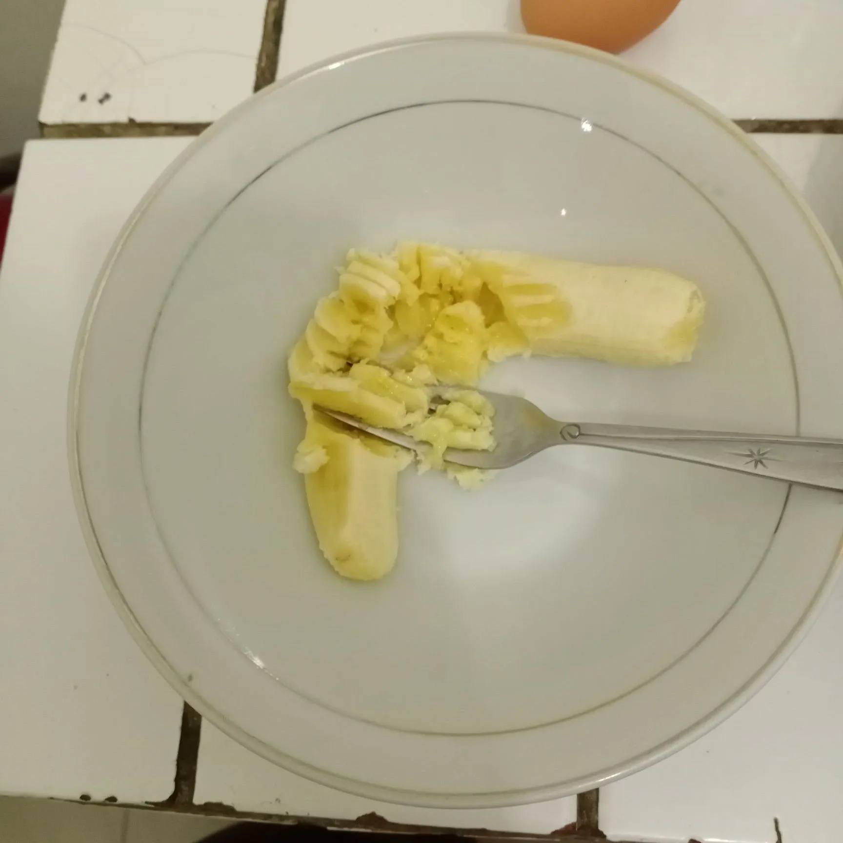 Step 1 Pisang Keju