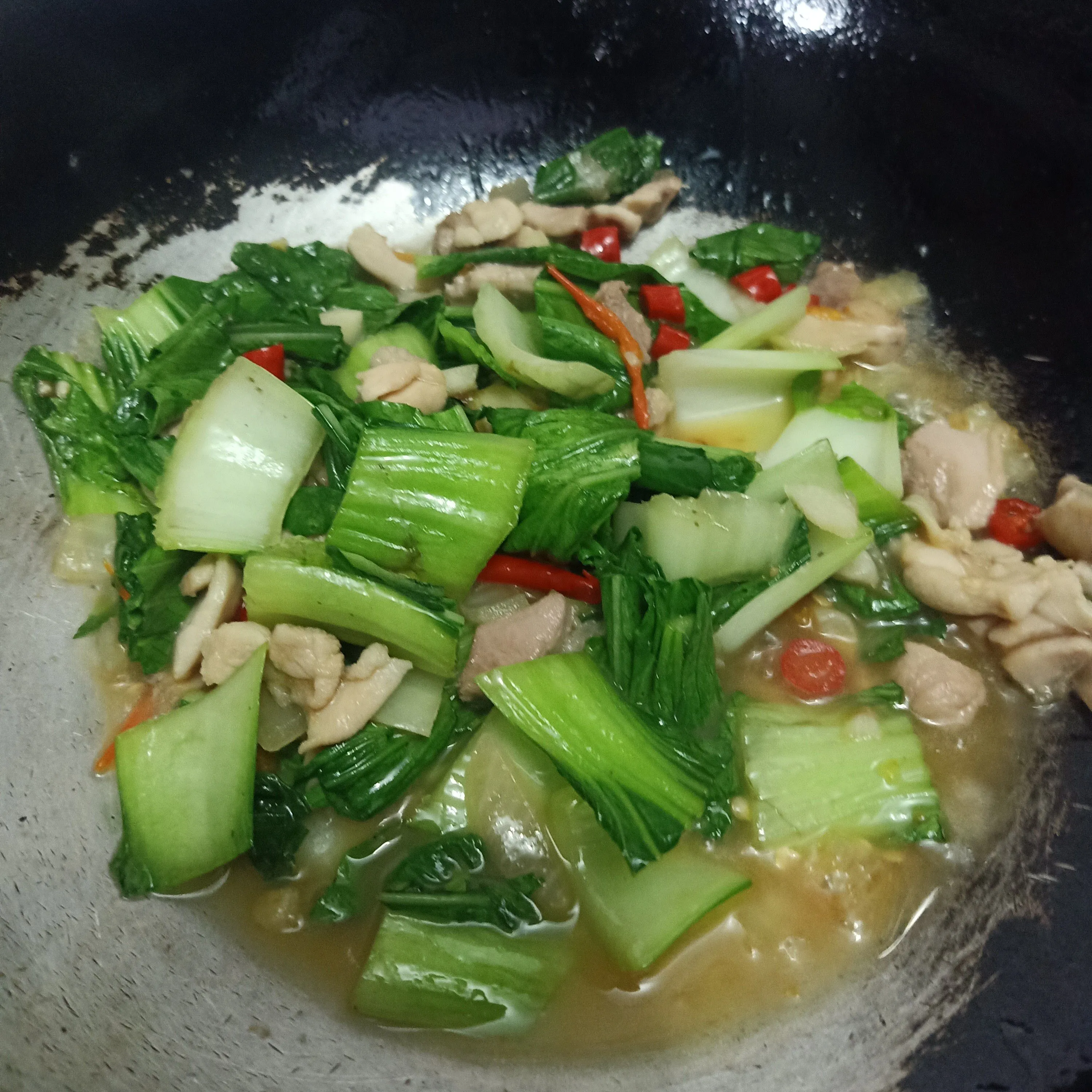 Step 5 Pokcoy Ayam Bekal Simple