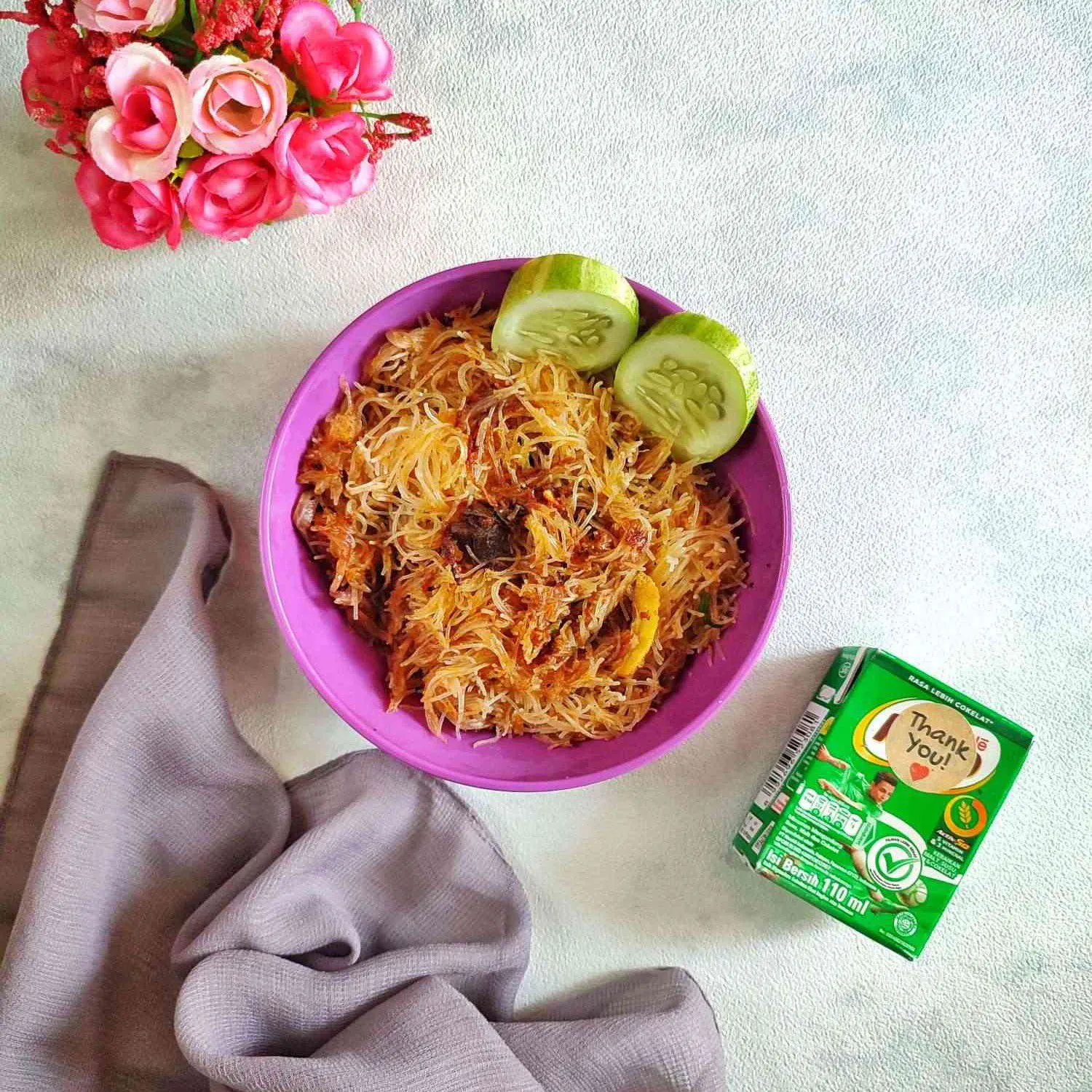 Lunch Box Bihun Bumbu Rendang #MISIHARIANAKNASIONAL
