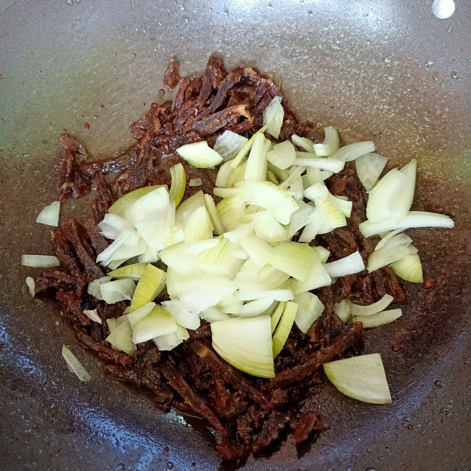 Step 6 Oseng oseng dendeng saus tiram