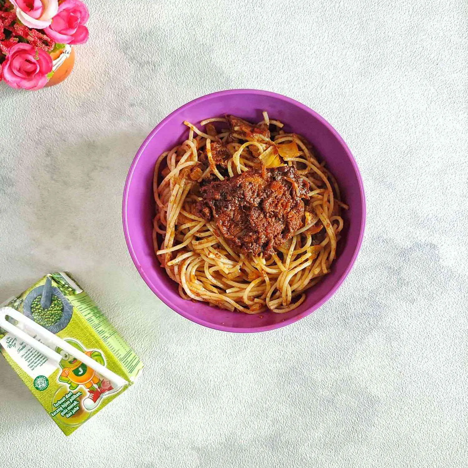 Lunch Box Spaghetti Bumbu Rendang #MISIHARIANAKNASIONAL
