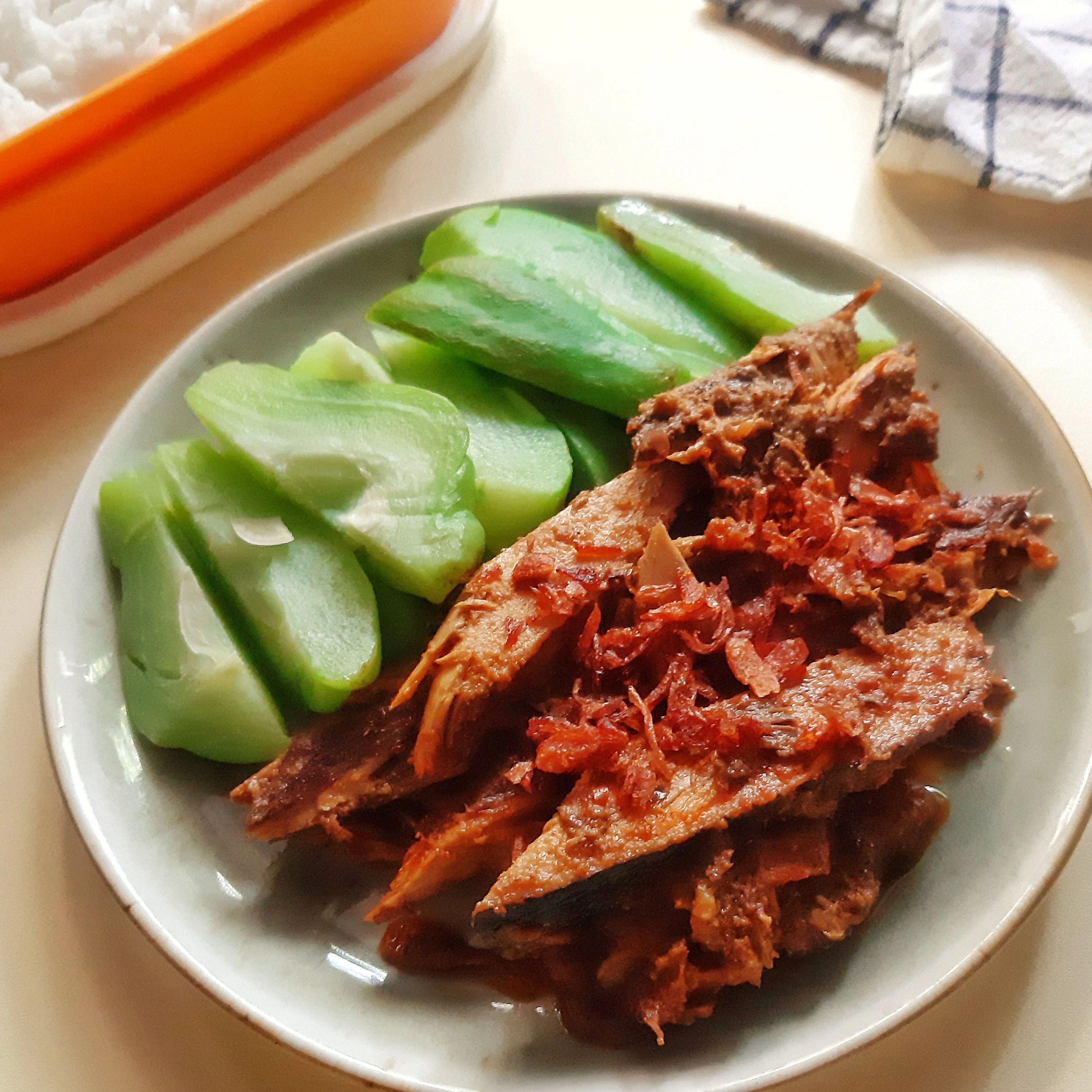 Step 5 Ikan Tongkol Iris Pedas Manis